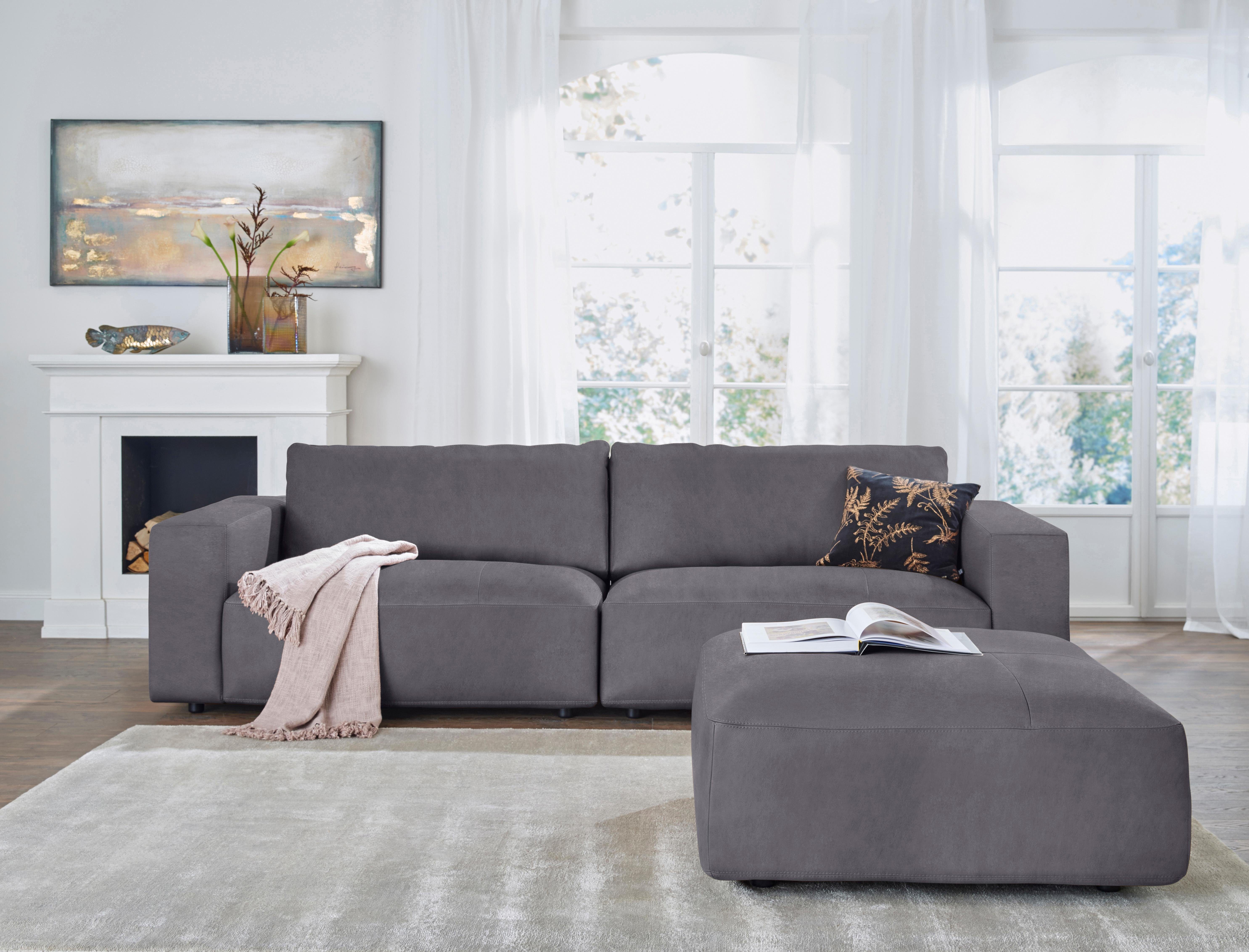 Musterring Big-Sofa LUCIA, in vielen Qualitäten und 4 unterschiedlichen Nähten, 3-Sitzer