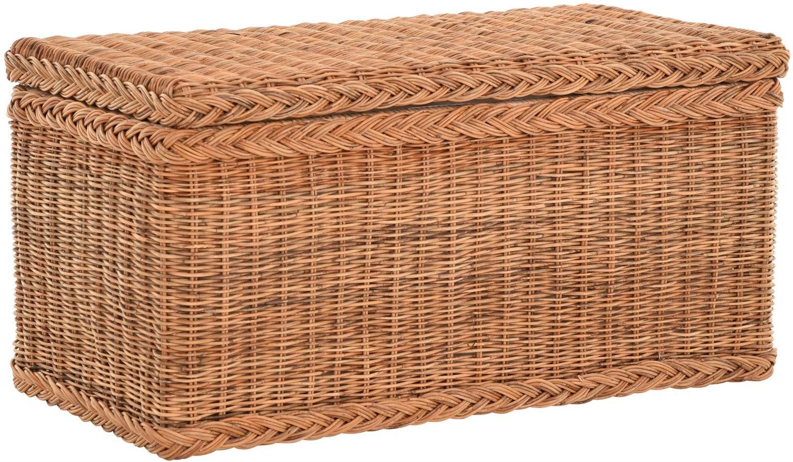 Krines Home Truhe Wäschetruhe mit Deckel günstig online kaufen