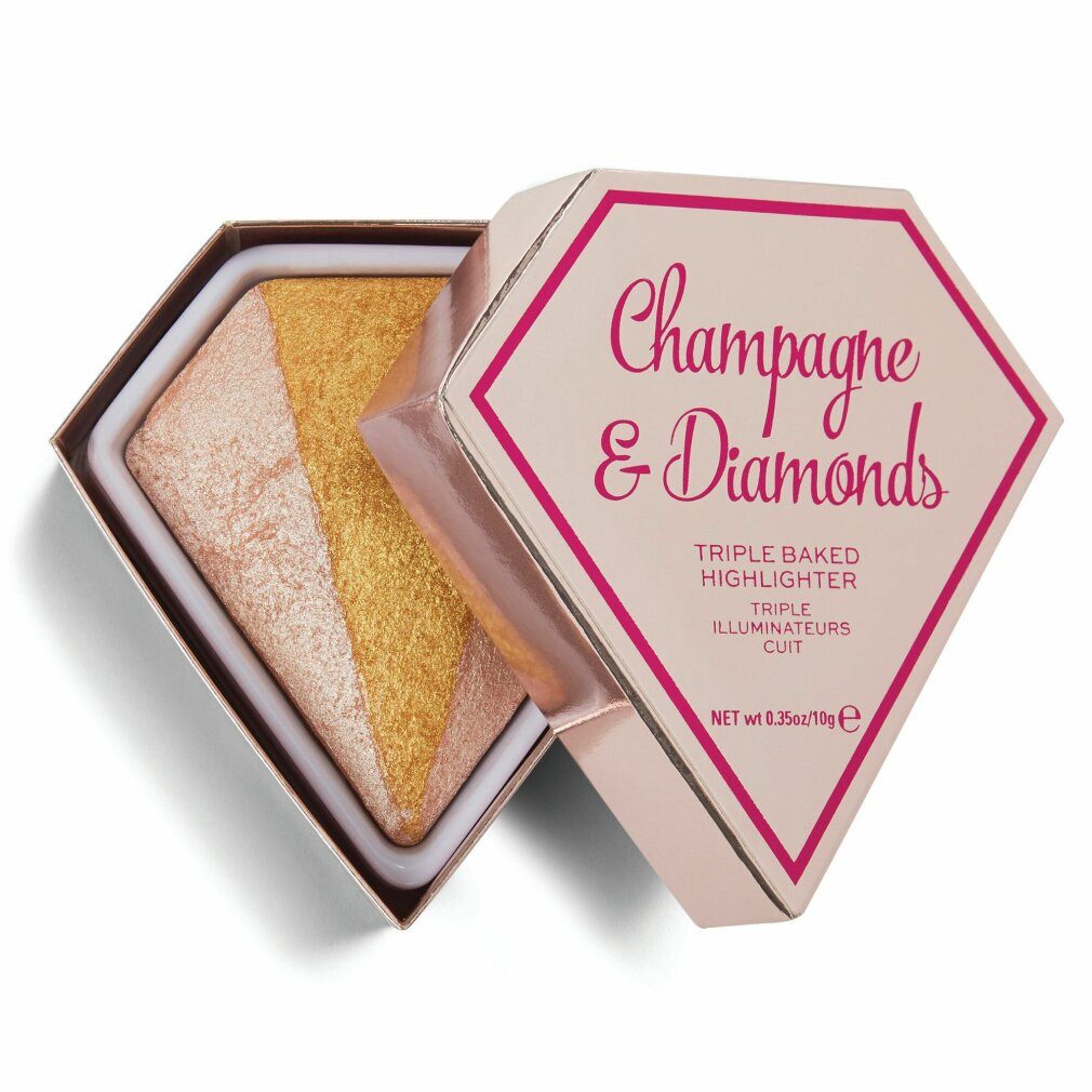 Revolution Puder Champagne & Diamonds Highlighter Puder Dreifach eingebrannt 10 g