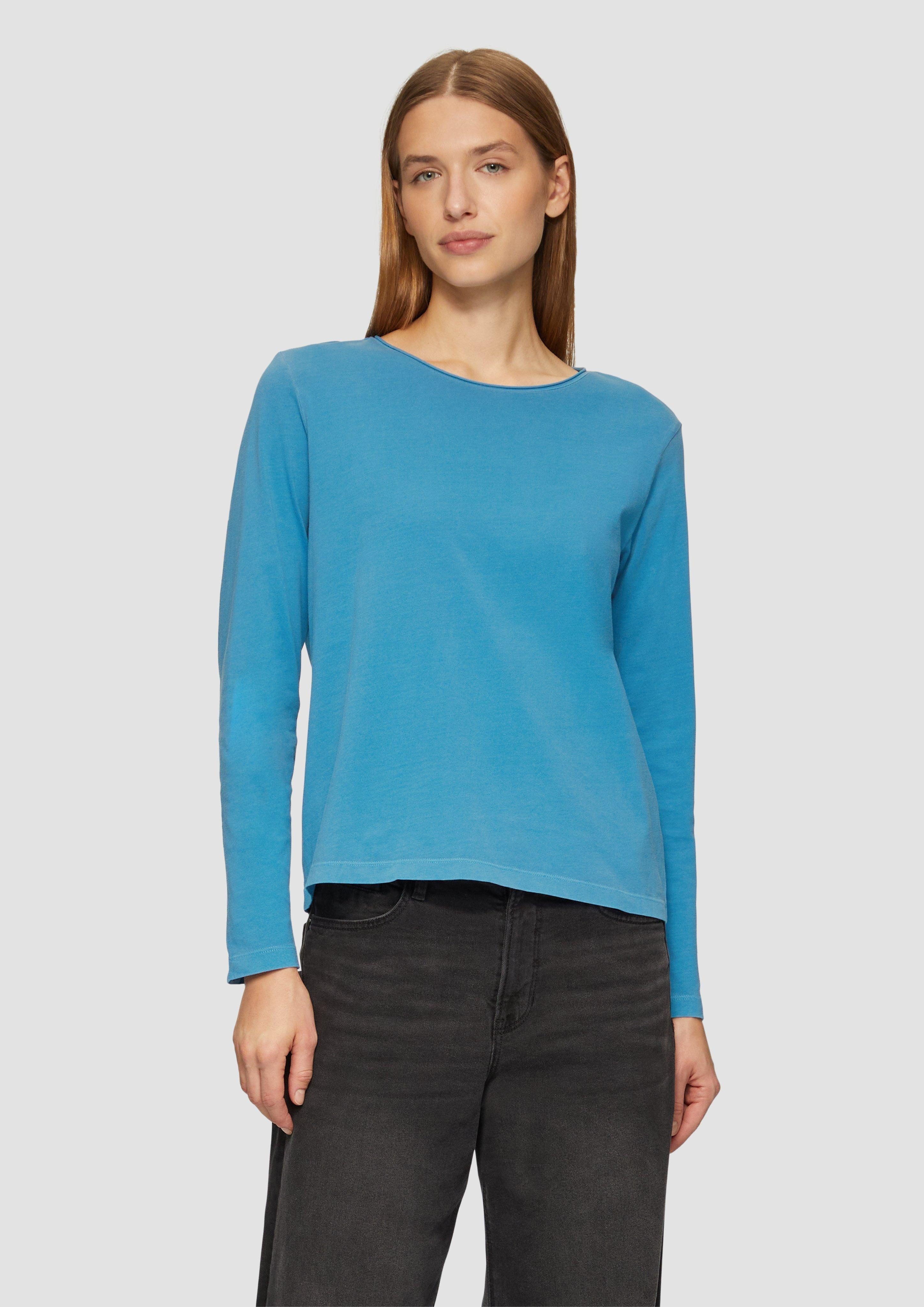 s.Oliver Langarmshirt Longsleeve mit Garment Dye günstig online kaufen