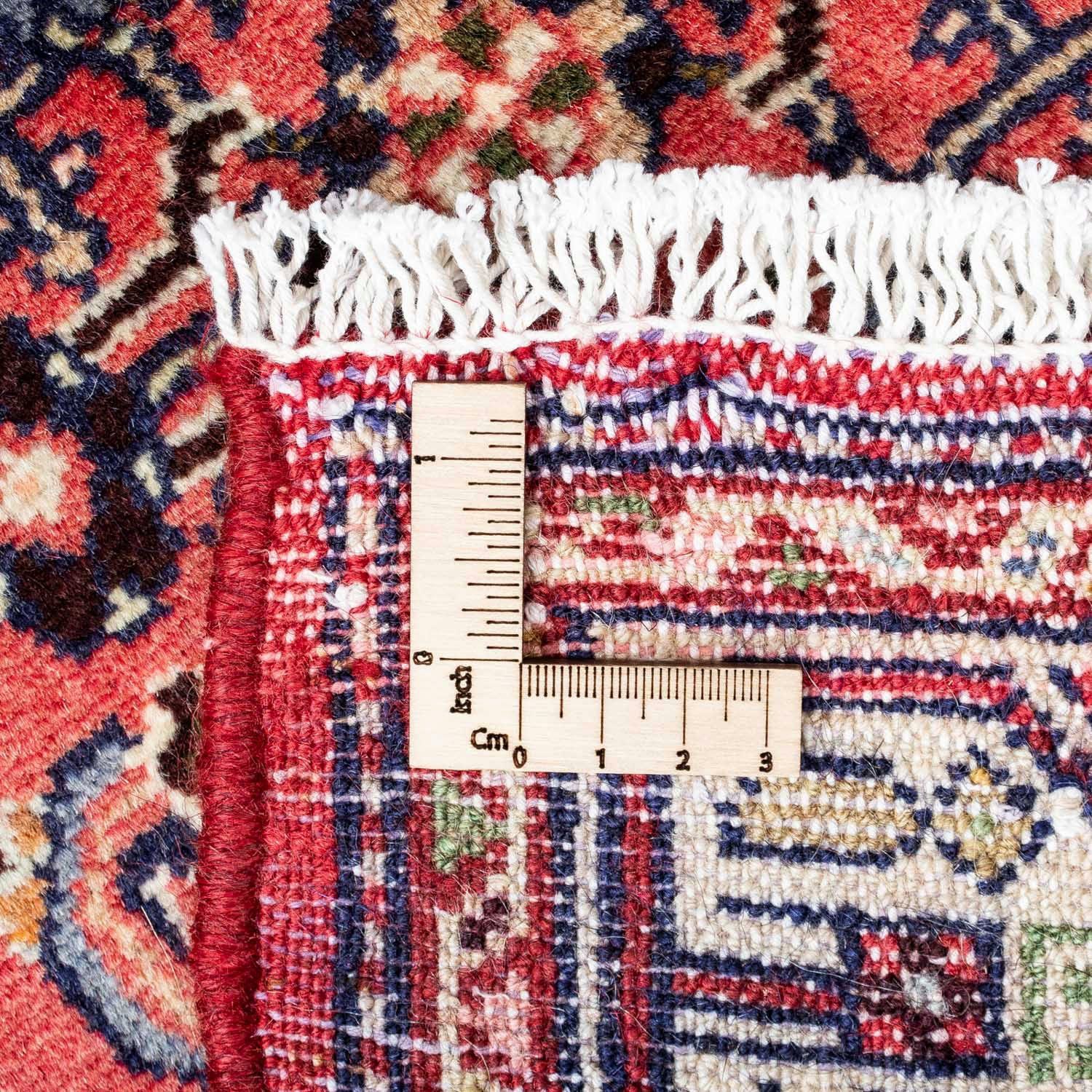 Wollteppich Hosseinabad Medaillon Handgeknüpft Rosso 80 10 mm, 125 morgenland, cm, x Höhe: rechteckig