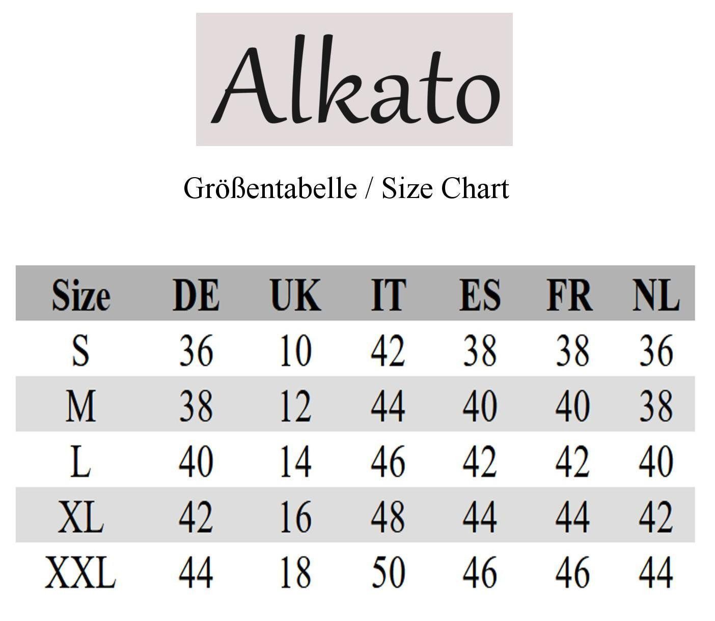 Alkato Longshirt Alkato Damen Viskose Shirt 3/4 Arm Longshirt Top günstig online kaufen