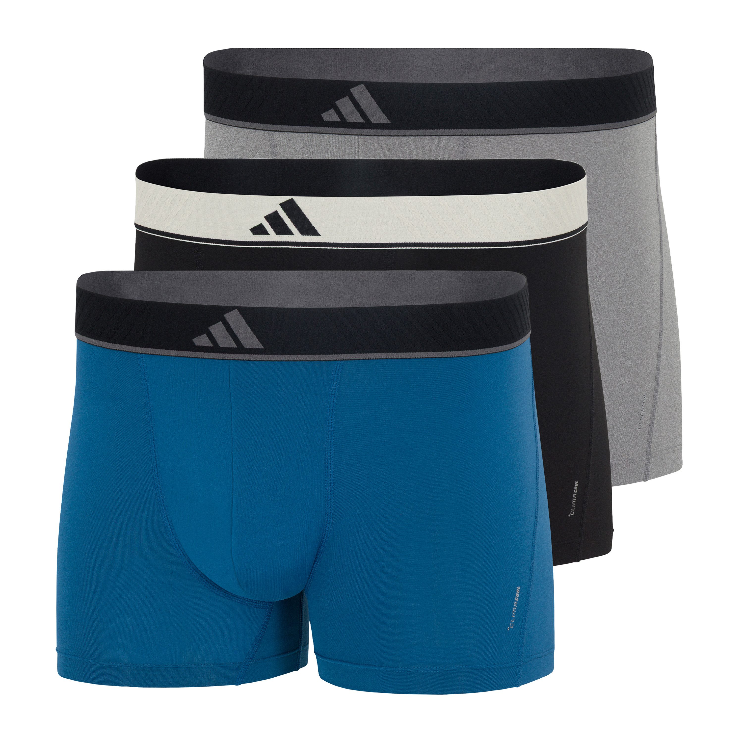 adidas Sportswear Trunk Active Micro Flex (3er Pack) elastischer Bund, weich, Mikrofaser, ohne Eingriff