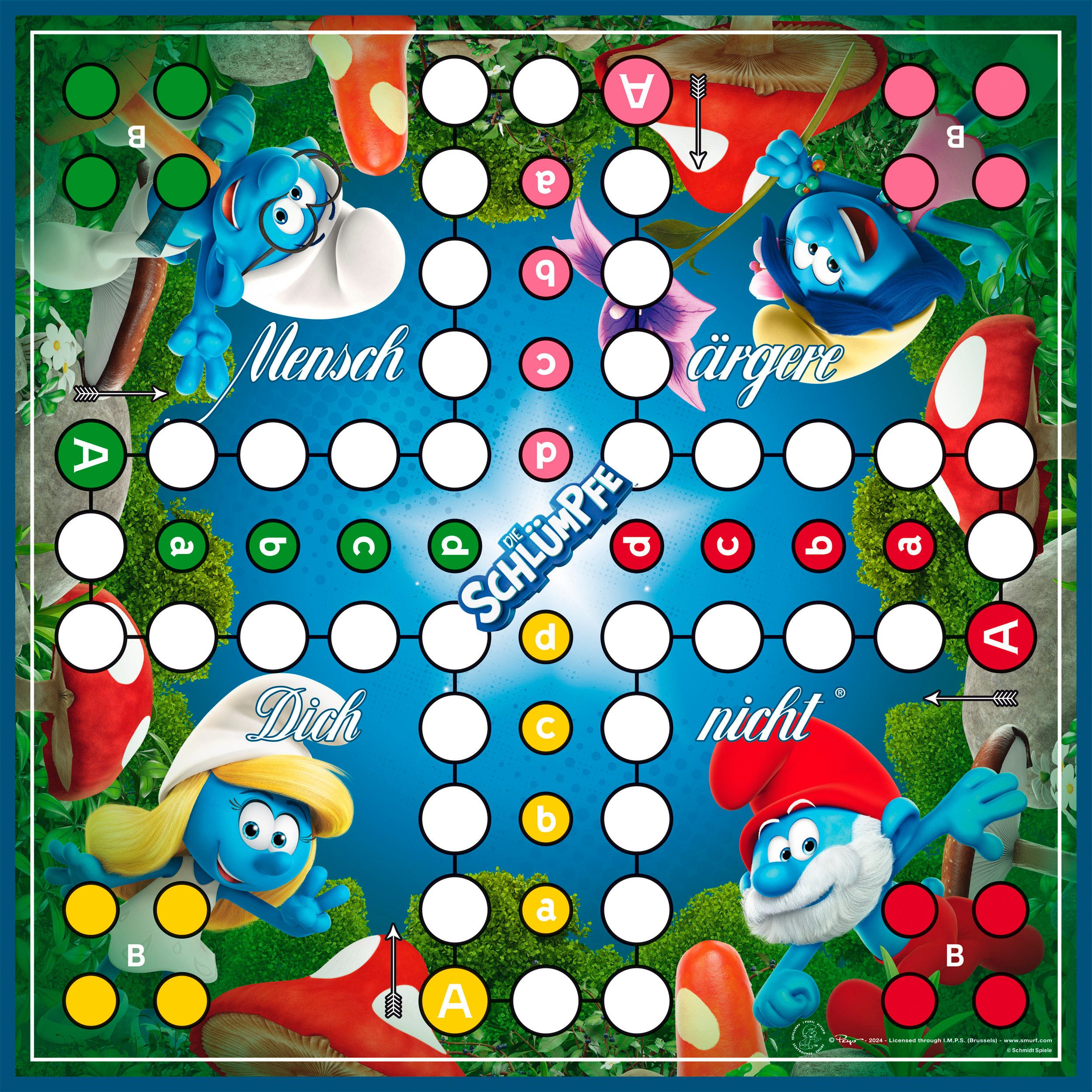 Schmidt Spiele Spiel Mensch ärgere Dich nicht®, Die Schlümpfe, Familienspiel