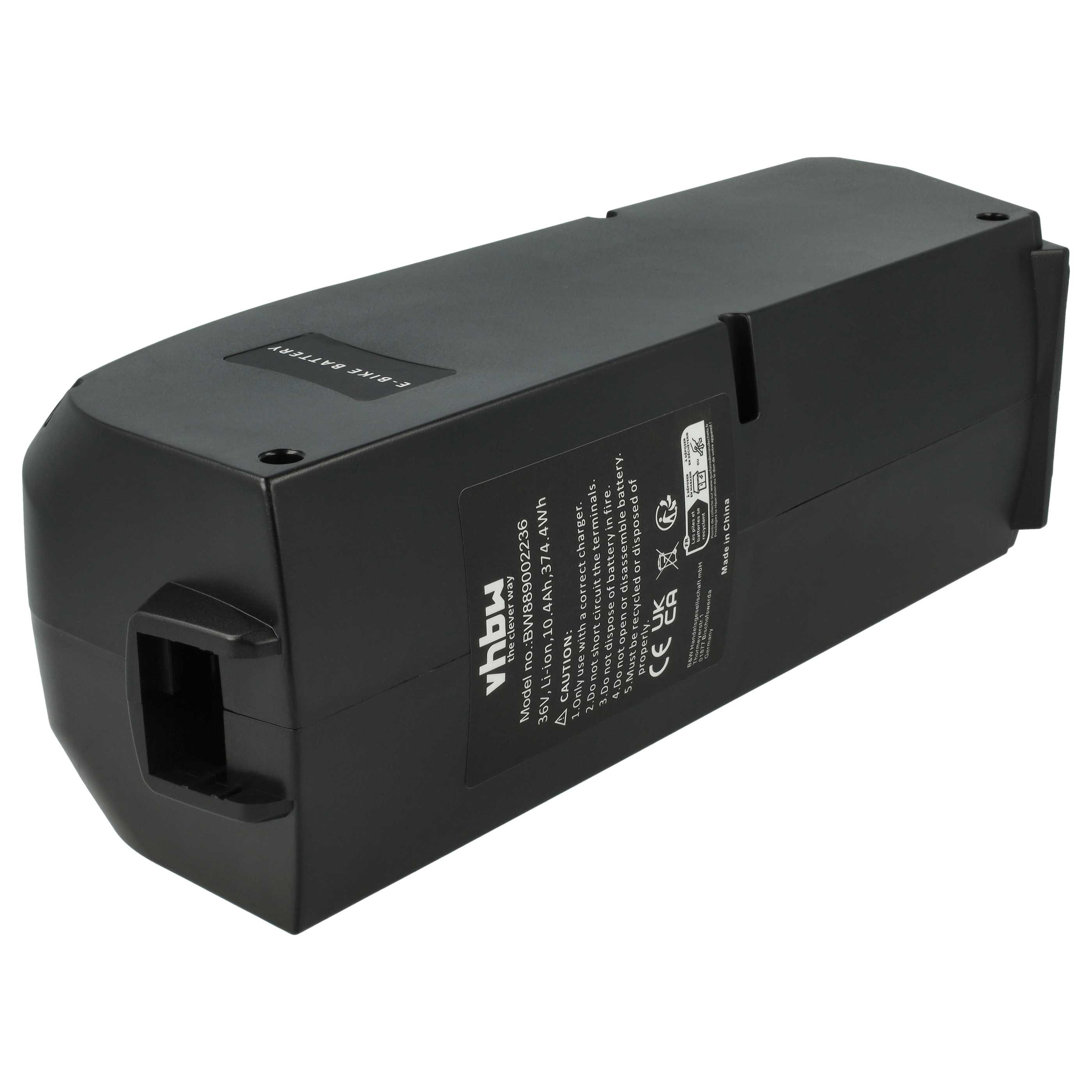 vhbw Akku passend für Urban Arrow Family Active Line Plus E-Bike (10,4 Ah, E-Bike Akku Akku Li-Ion 10400 mAh (36 V), Leistungsfähiger Austausch-Akku für Pedelec, Elektrofahrrad, E-Bike