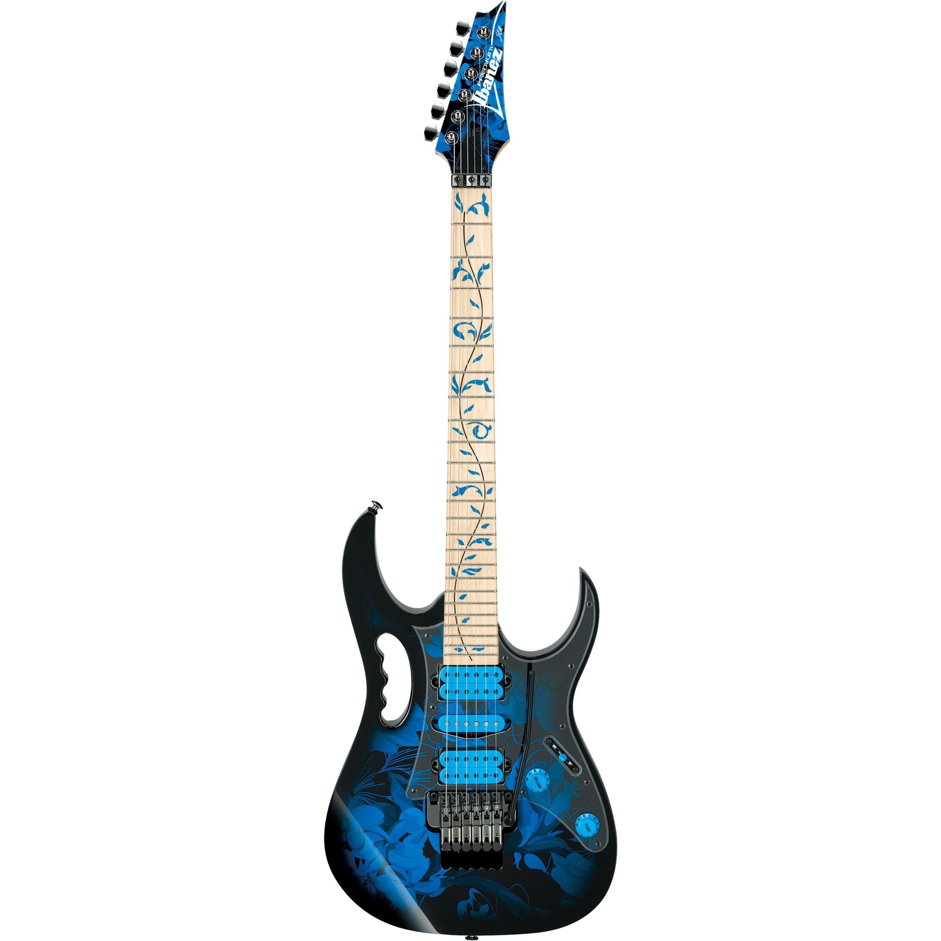 Ibanez E-Gitarre, Steve Vai JEM77P-BFP Blue Floral Pattern, E-Gitarren, Ibanez Modelle, Steve Vai JEM77P-BFP Blue Floral Pattern - E-Gitarre