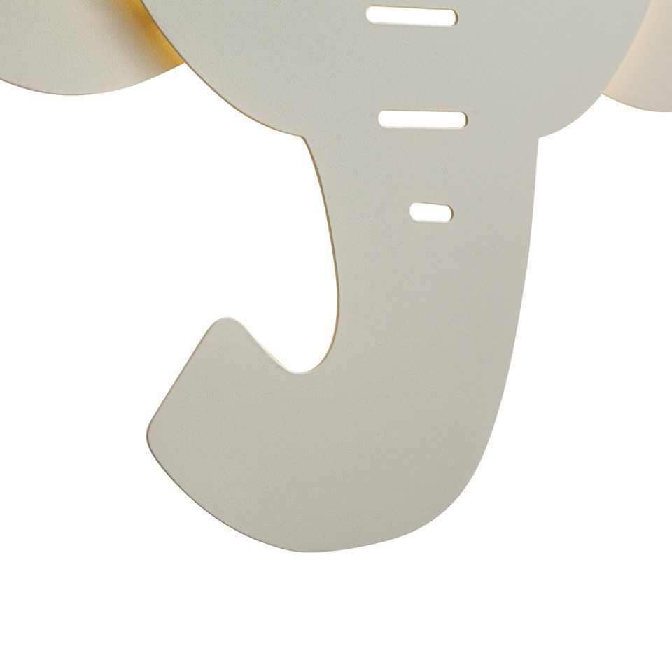 Qazqa Wandleuchte Animal faces, Dimmbar, LED fest integriert, Extra-Warmweiß, QAZQA Wand­leuchte, integrated, Beige, Stahl, Für Kinder