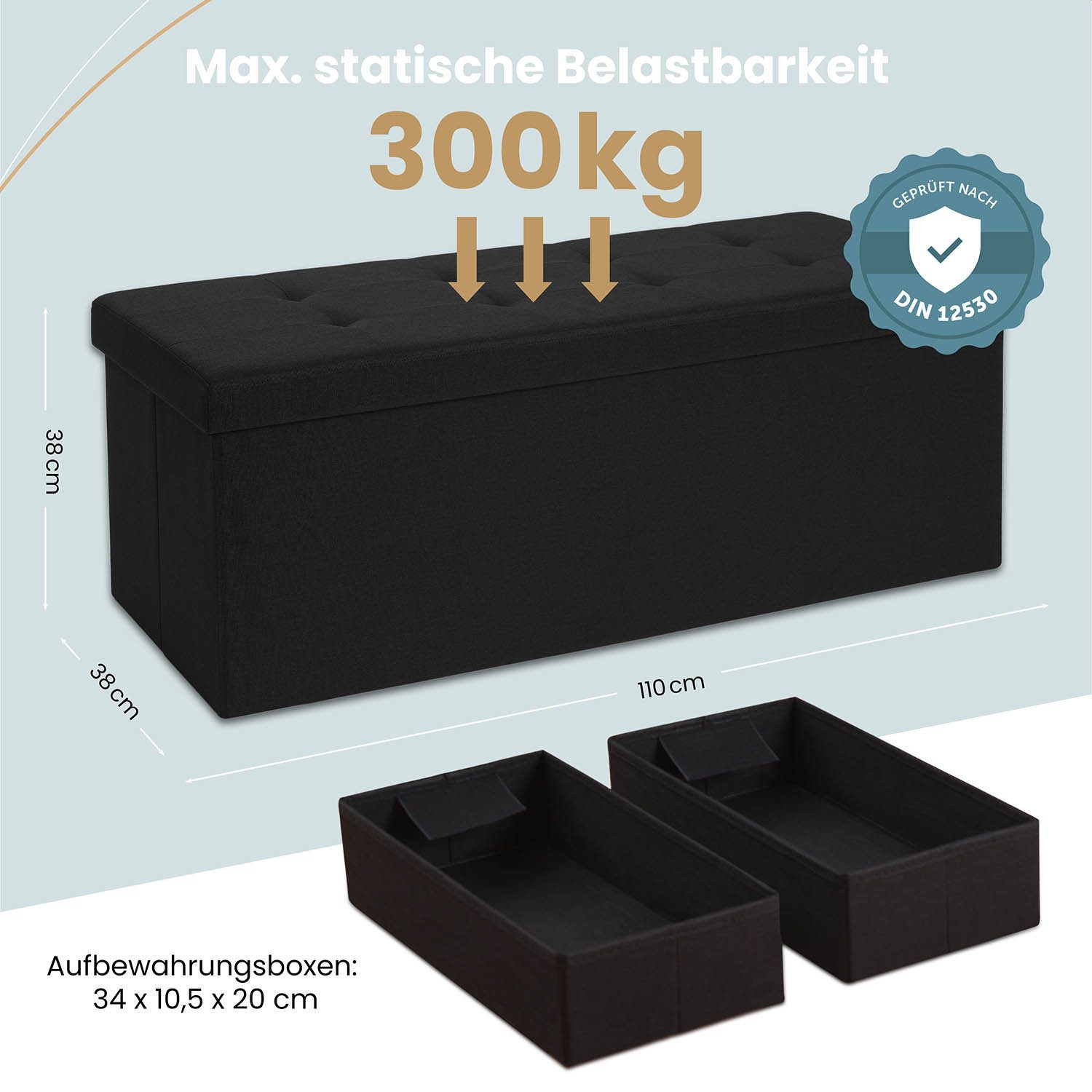 Blumtal Sitztruhe Sitzbank mit Stauraum + günstig online kaufen
