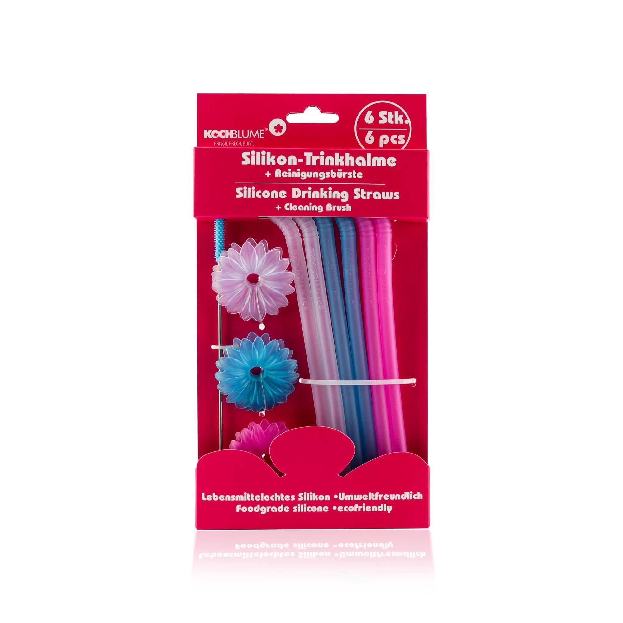 Kochblume Trinkhalme, (Set, 7-tlg)