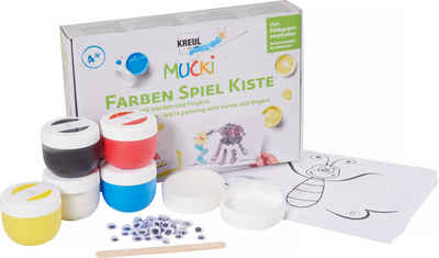 Kreul Fingerfarbe MUCKI Set Wir malen mit Händen und Fingern