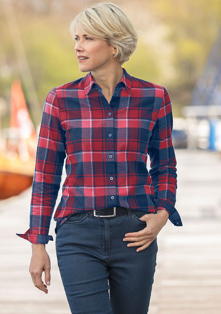 ANNA LARSSEN Flanellbluse günstig online kaufen