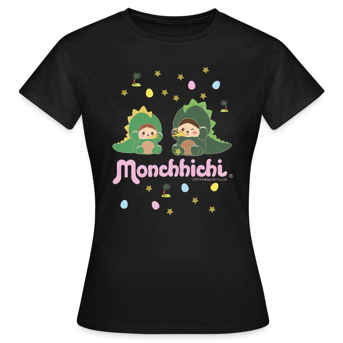 T-Shirt Monchhichi Als Minidinos Frauen T-Shirt
