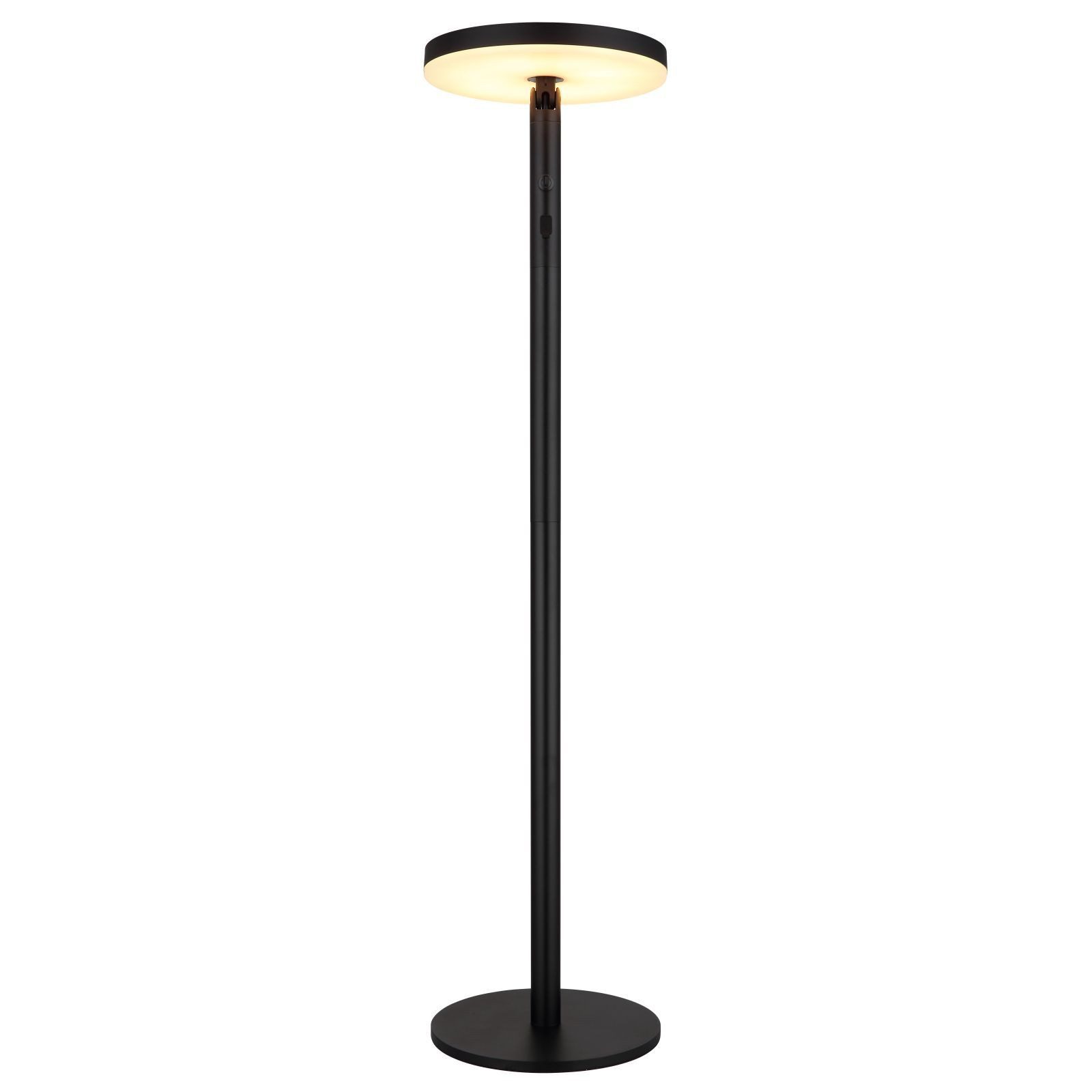 bmf-versand LED Solarleuchte Stehlampe kabellos Akku Solar Stehleuchte Außen Solarleuchte Dimmbar, Touchdimmer, LED fest integriert, Warmweiß, Kaltweiß, Farbwechsel, Kabellos