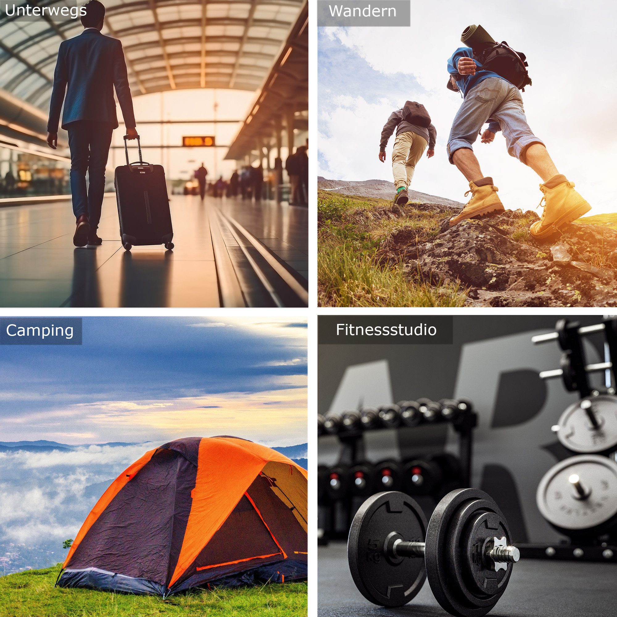 Smart-Planet Protein Shaker Protein Shaker Smart-Planet 500ml mit extra Pillenfach und Pulver Dose, 500ml, Pillendose, Pulverfach