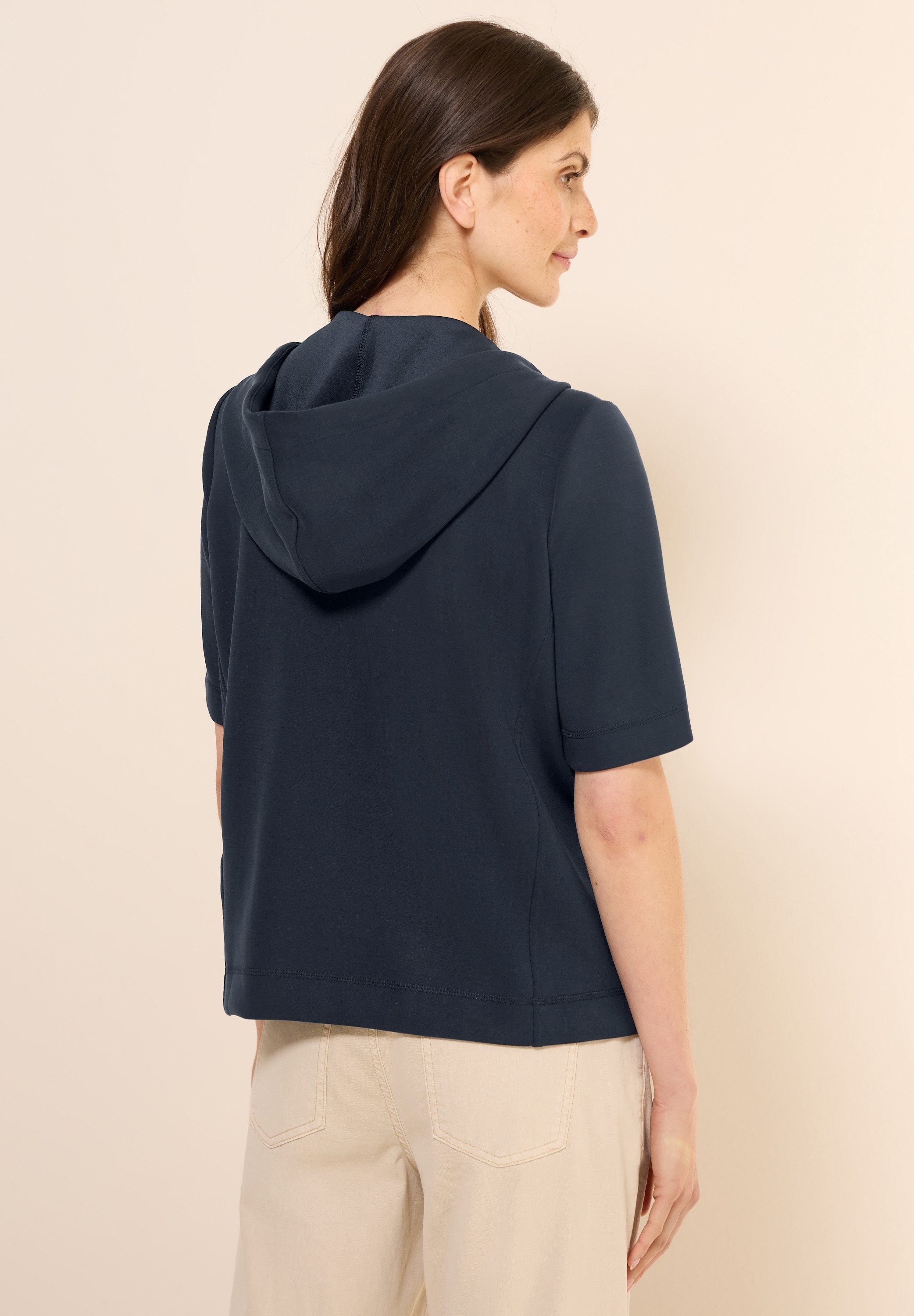 CECIL Sweatjacke mit Kapuze mit Tunnelzugband günstig online kaufen