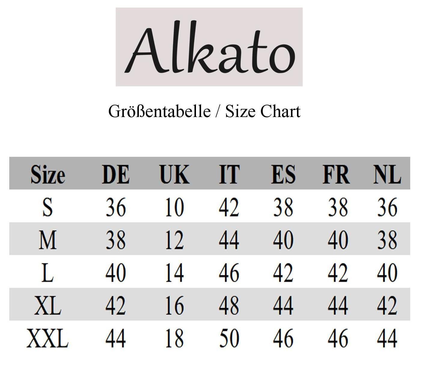 Alkato Longshirt Alkato Damen Viskose Shirt günstig online kaufen