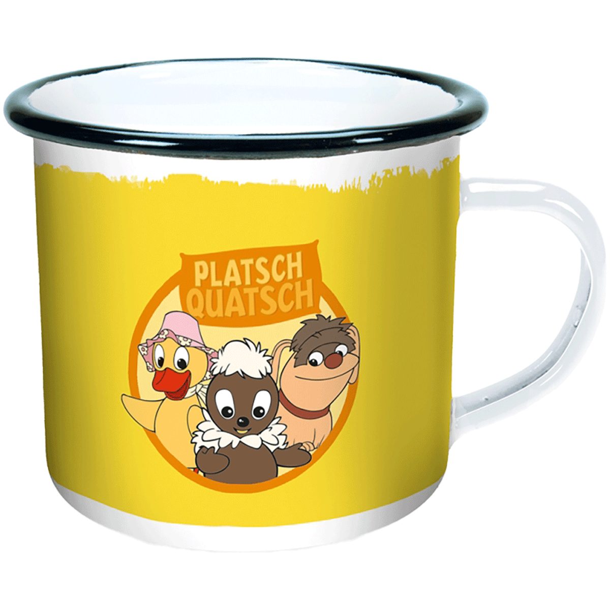 Trötsch Verlag Becher Trötsch Unser Sandmännchen Emaille-Becher Platschquatsch: Emaille-B