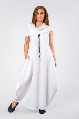 déjà vu Fashion Sommerkleid Pinterest Kleid in Tulpenform aus Leinen (1-tlg)