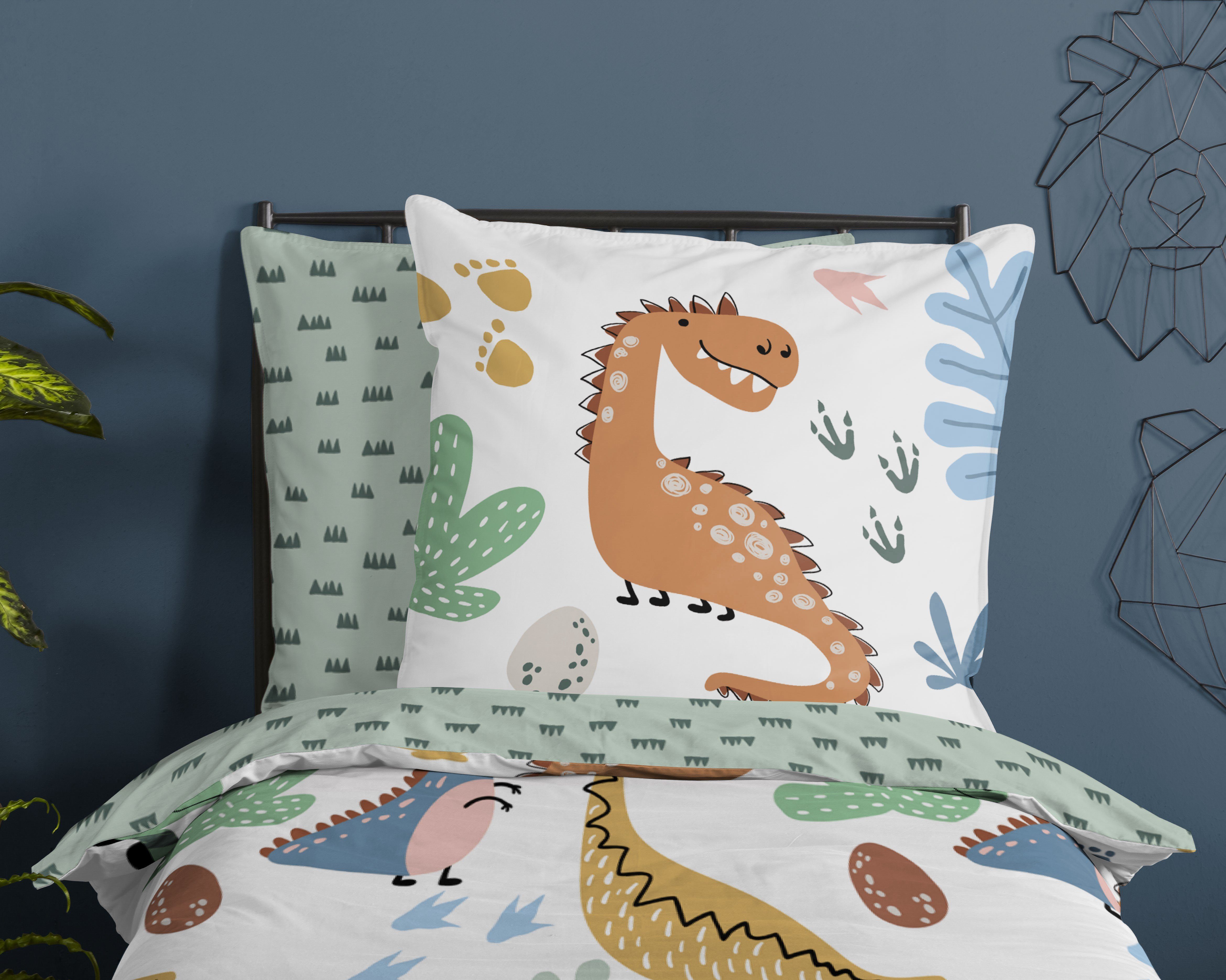 good morning Bettwäsche dino bettwäsche 135x200 set Dinosaurier Bettwäsche günstig online kaufen