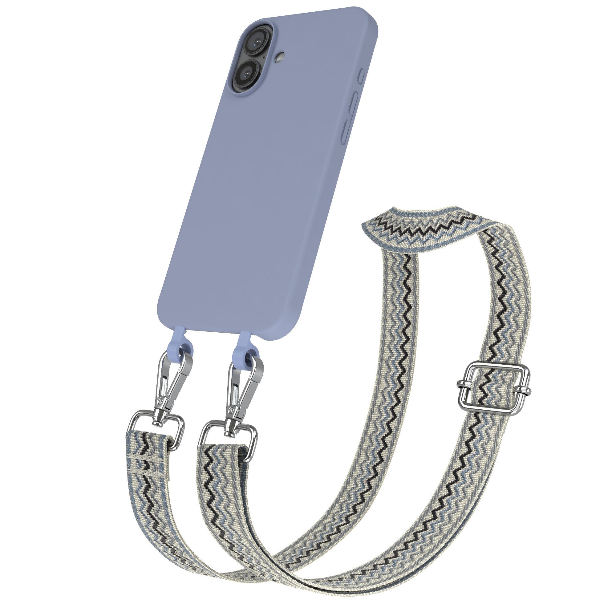 Handykette 2in1 TPU Hülle mit Band für Apple iPhone 16 Plus