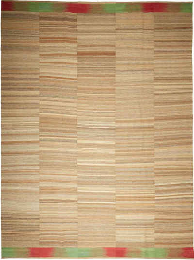 Orientteppich Kelim Fars 297x390 Handgewebter Orientteppich / Perserteppich, Nain Trading, rechteckig, Höhe: 4 mm