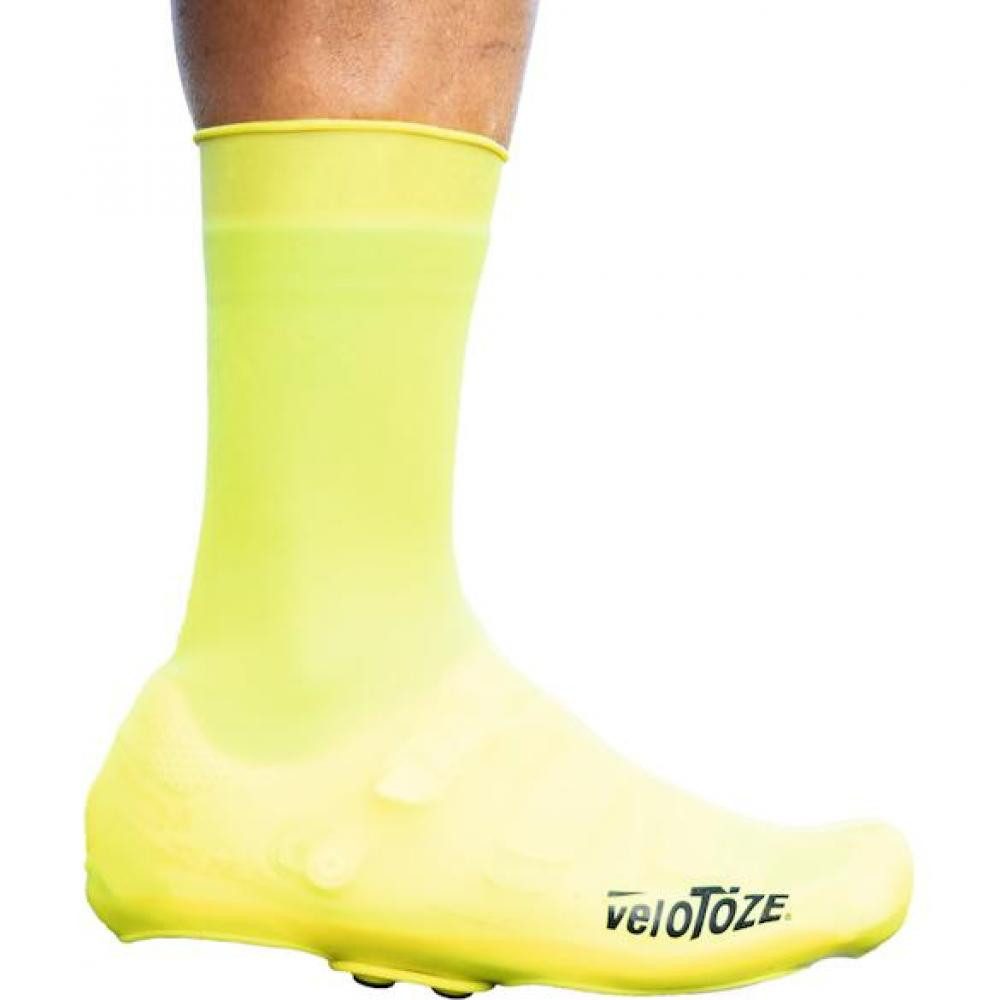 Velotoze VeloToze Silicone Snap Road Überschuh S (37-40) Neongelb - Wasser- und Fahrradschuh