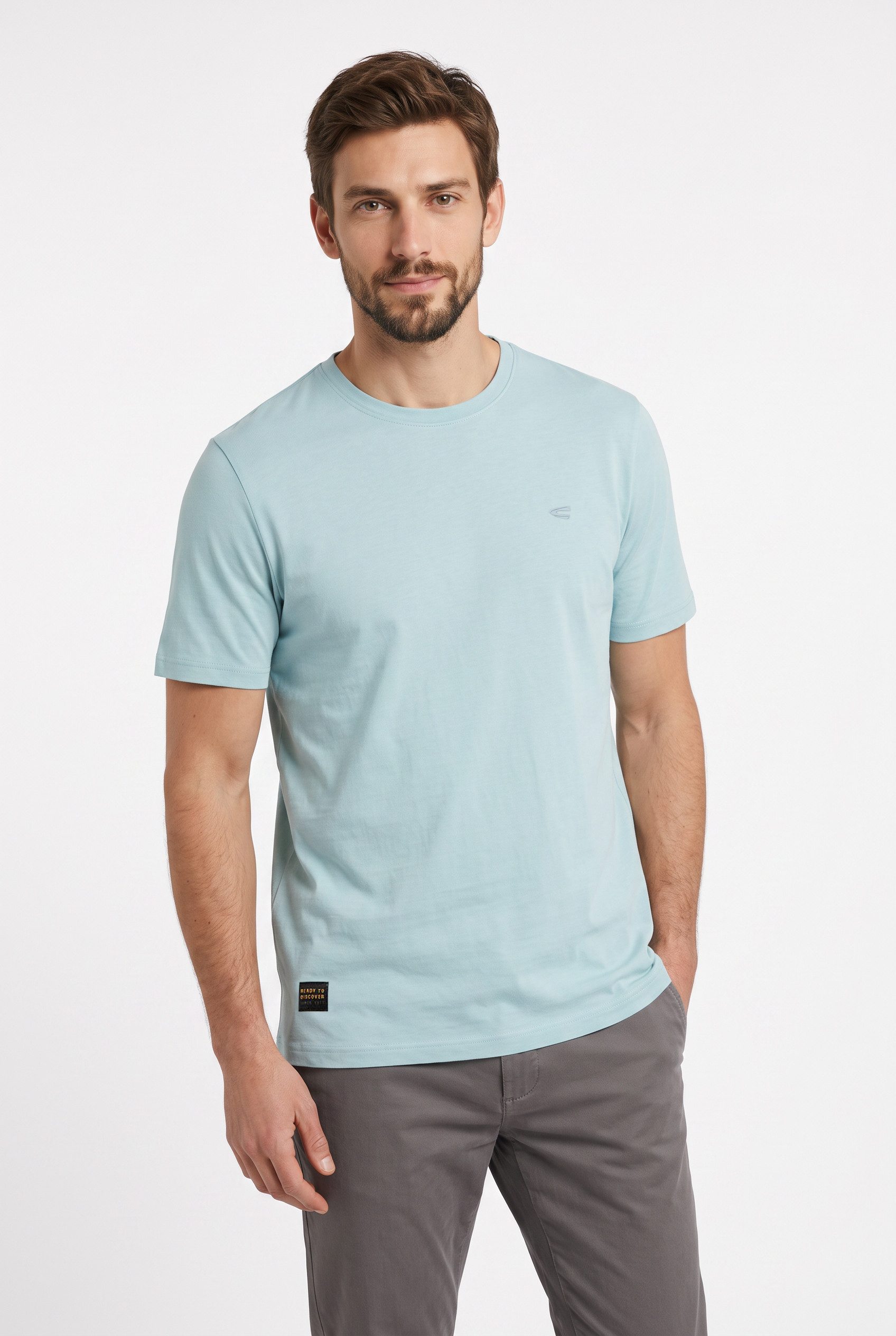 camel active T-Shirt mit Rundhals und Stretch