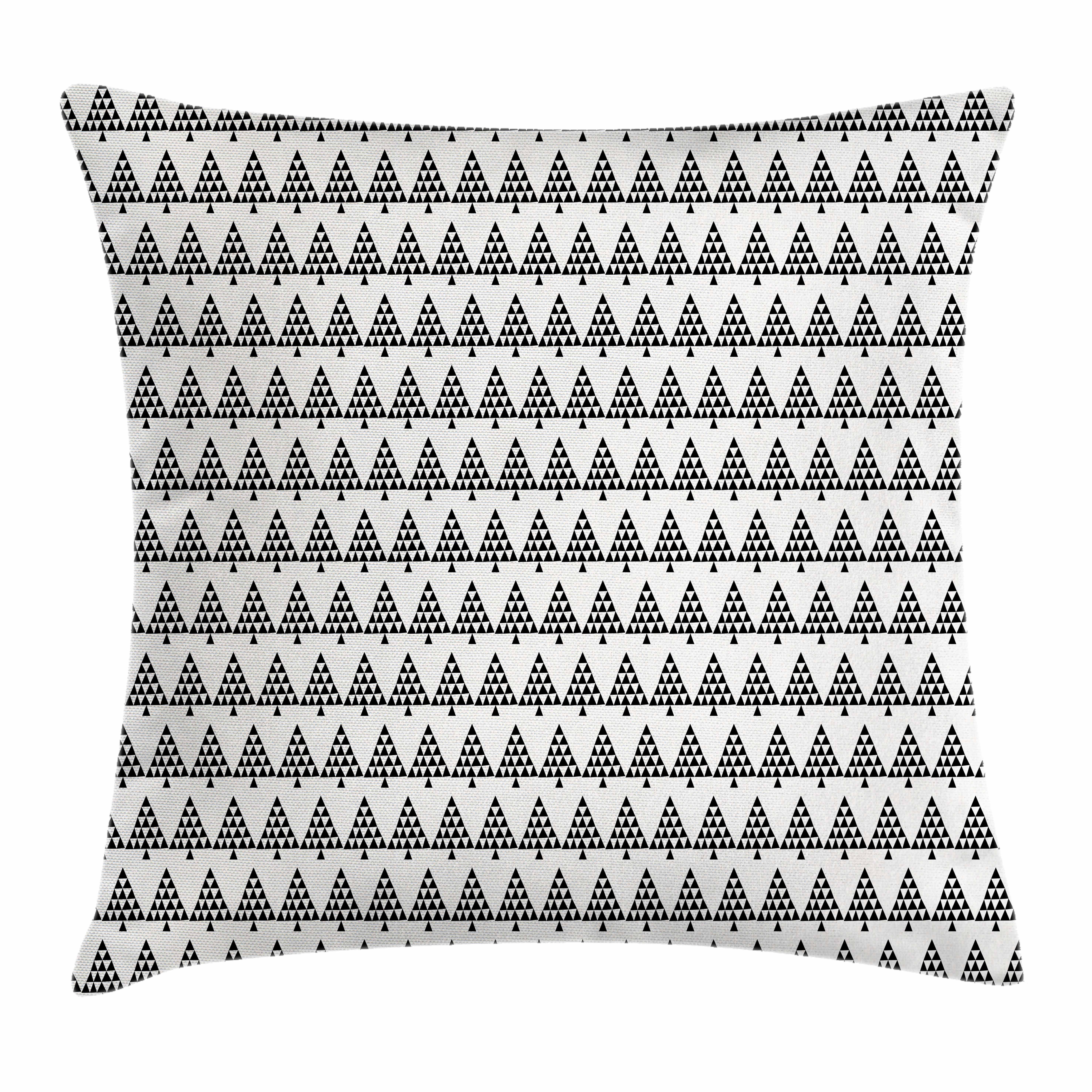 Kissenbezüge Reißverschluss Kissenhülle mit Farbfesten Farben Beidseitiger Druck, Abakuhaus (1 Stück), Baum Geometrischer Tannenwald Entwurf