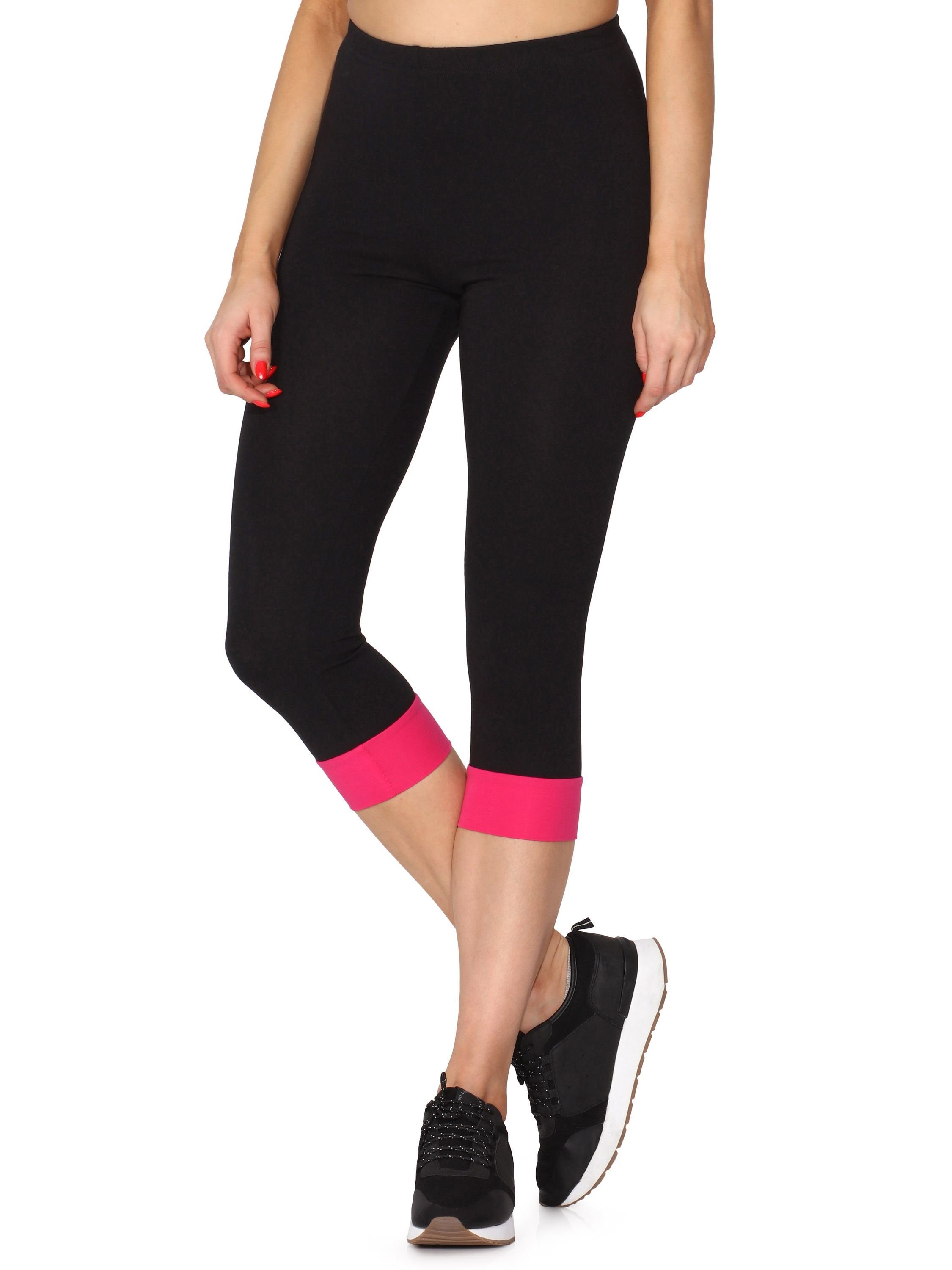 Merry Style Leggings Damen Leggings aus Baumwolle mit angenähtem Bündchen M günstig online kaufen