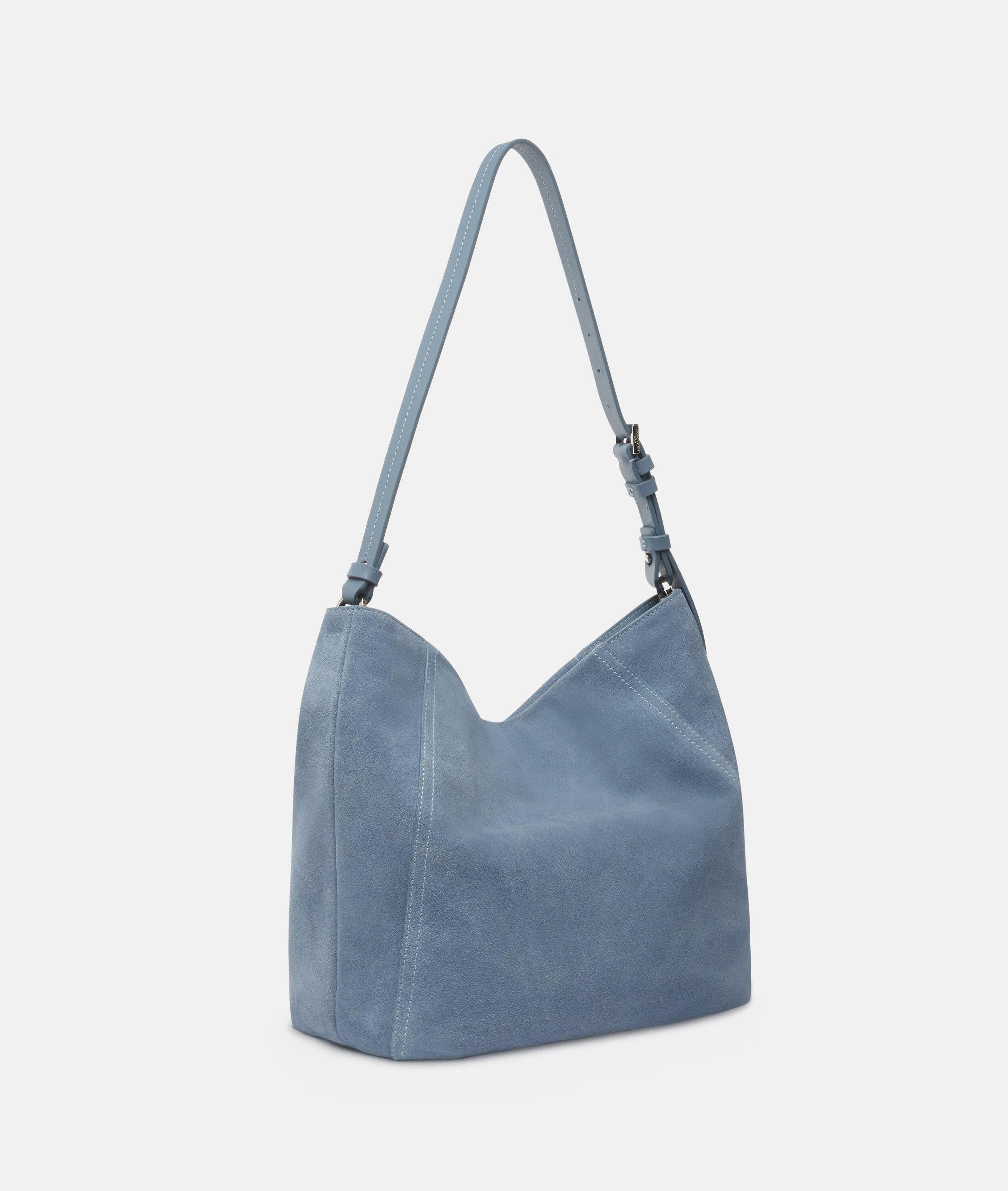 Liebeskind Berlin Schultertasche Hobo, Geräumige Hobo-Bag aus Veloursleder