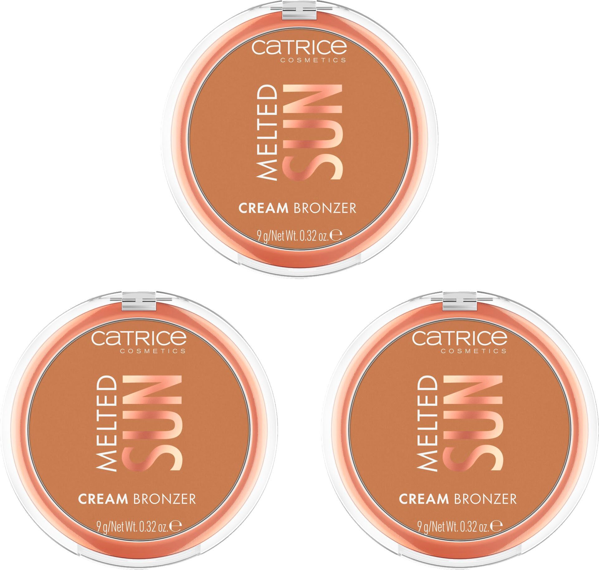 Catrice Bronzer-Puder Melted Sun Cream Bronzer, 3-tlg.