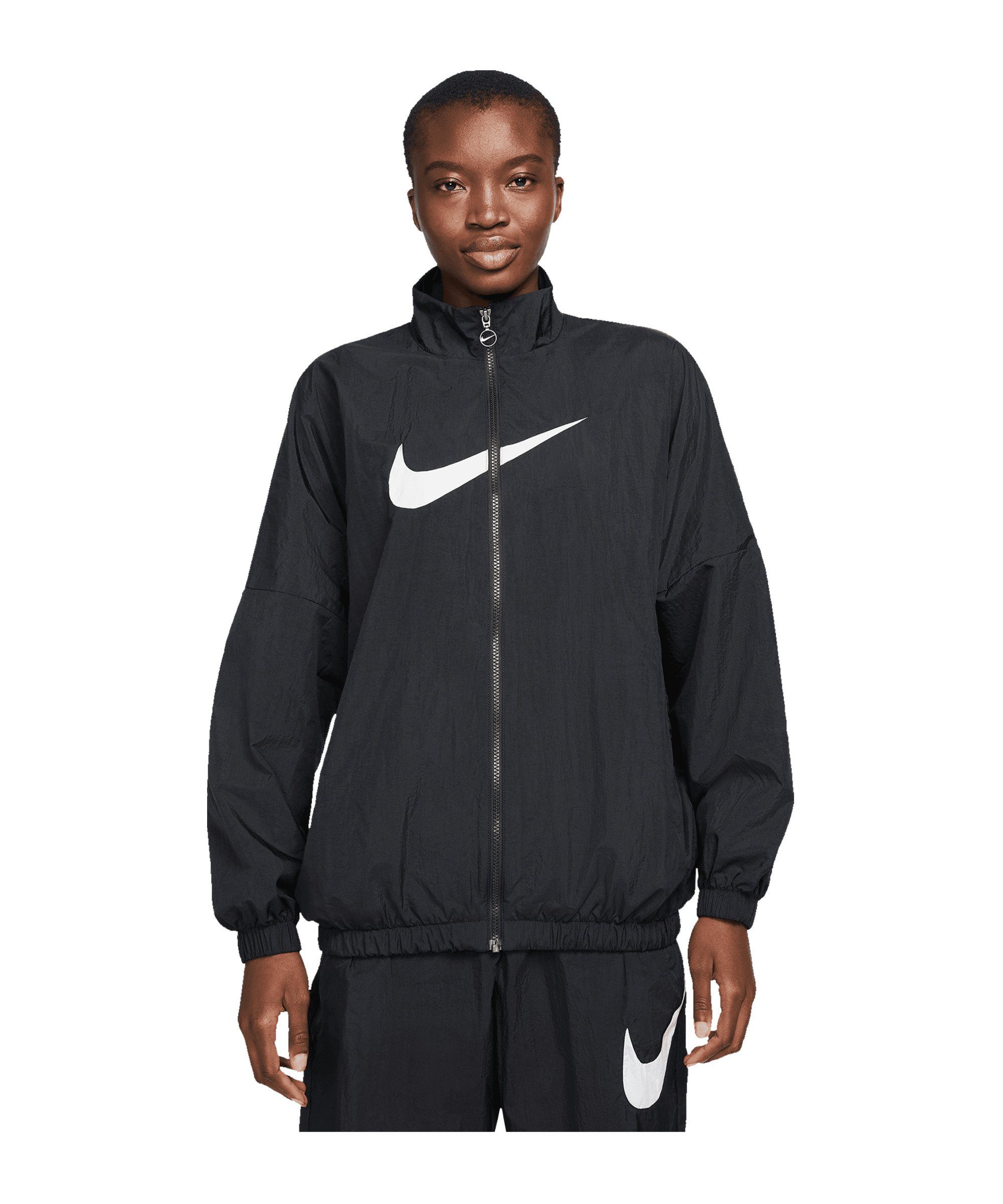 schwarzweiss Woven Jacke Essential Damen Allwetterjacke Nike Sportswear