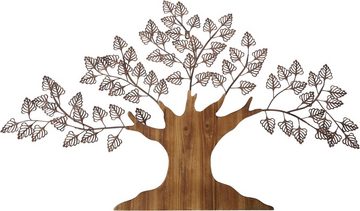 HOFMANN LIVING AND MORE Wanddekoobjekt Baum, Materialmix aus Metall und Holz