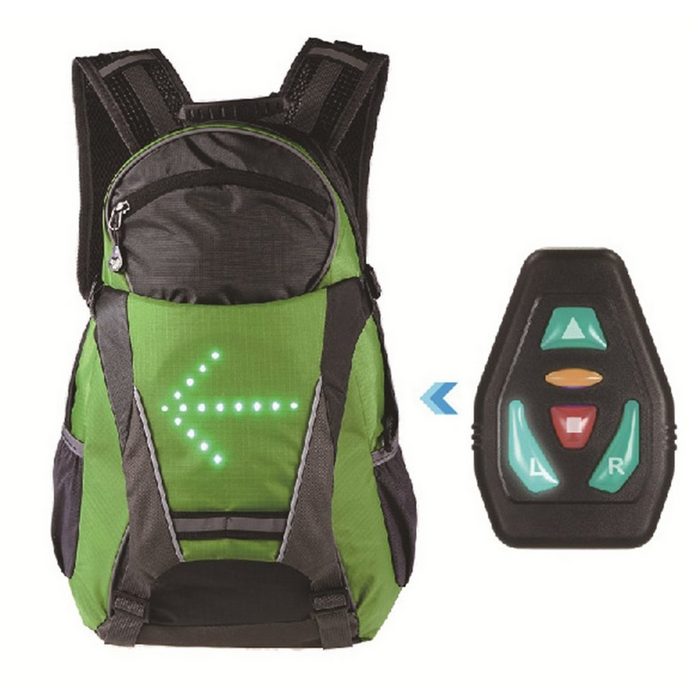 BEARSU Aufbewahrungstasche Fahrrad Rucksack mit LED Blinker Licht Bike Reflektierende Tasche (1-tlg)