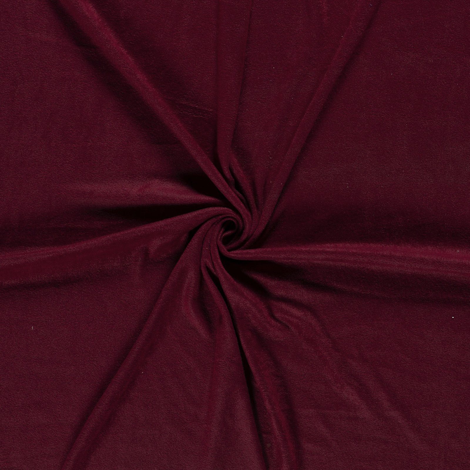 maDDma Stoff Fleecestoff Vliesstoff Fleece Stoff Zuschnitt ab 0,5m Meterware, bordeaux