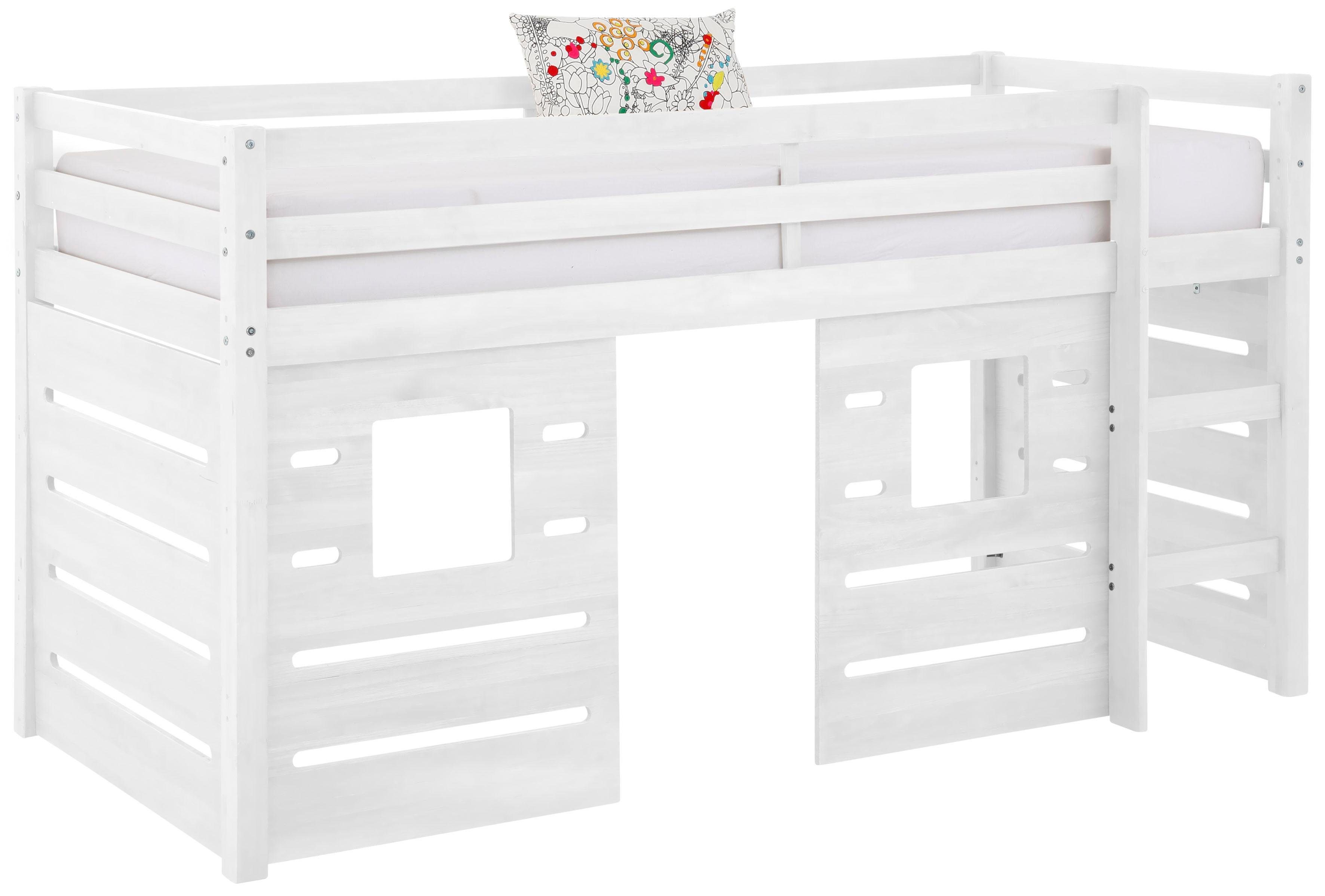 OTTO home Hochbett Alpi aus Kiefernholz, inklusive Leiter und Panel, Außenmaßenbreite 103 cm – Bild 2 von 5
