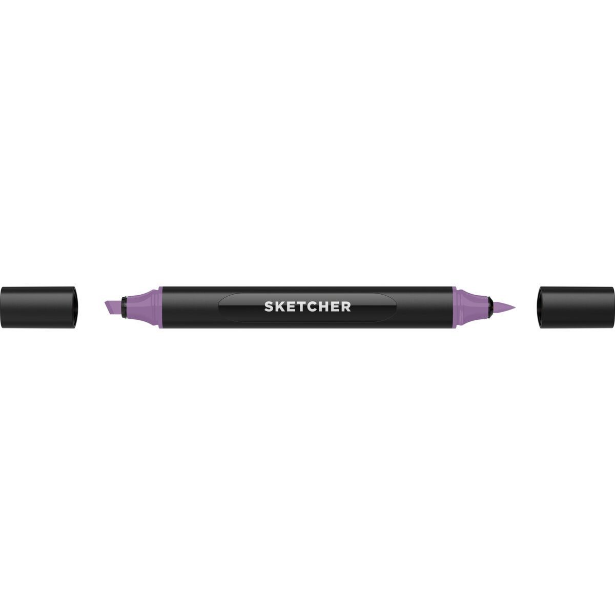 Filzstift Twinmarker Sketcher brush+chisel PL200 lavendel