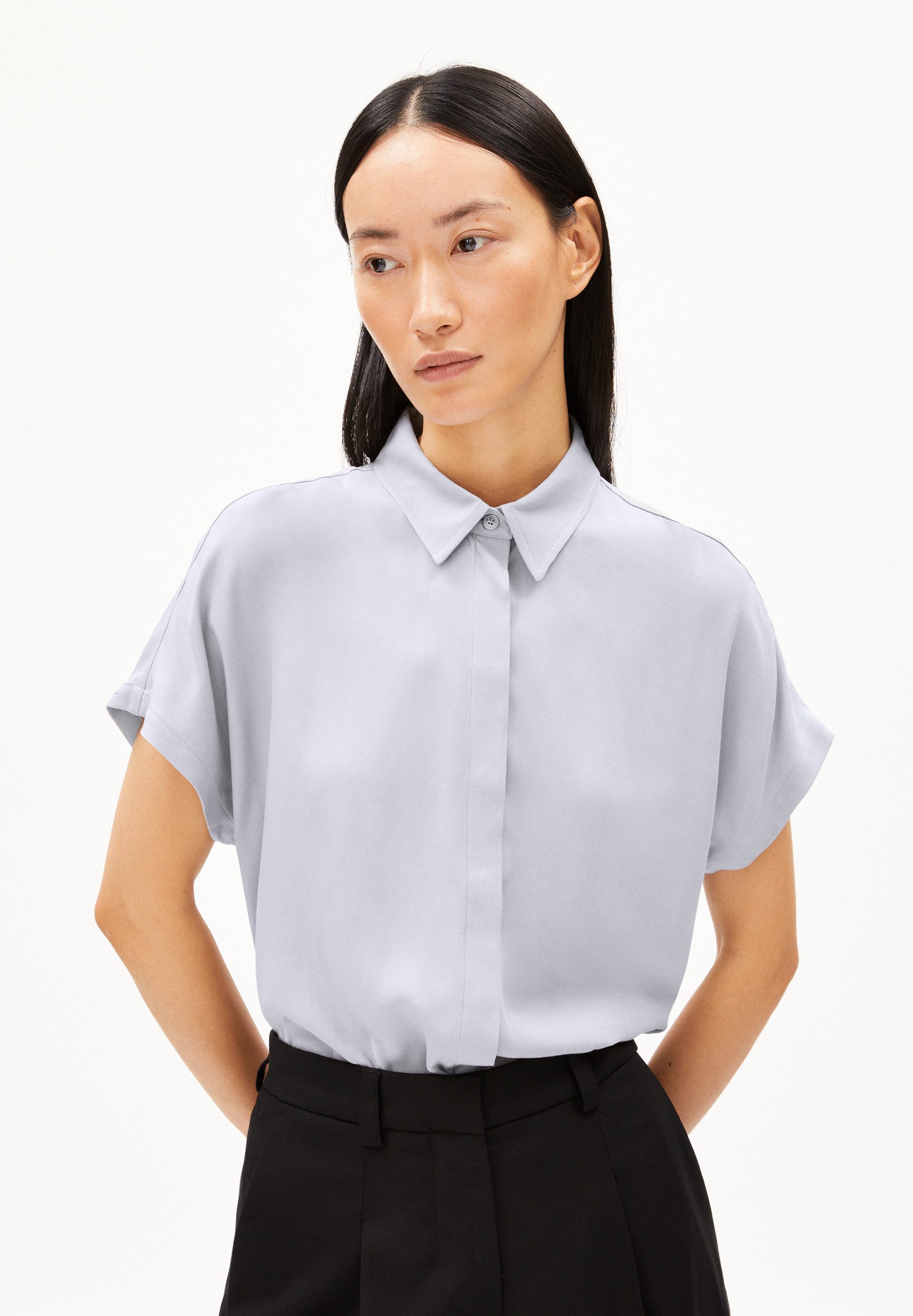 Armedangels Hemdbluse LARISAANA BLOUSE (1-tlg) Rundhalsausschnitt günstig online kaufen