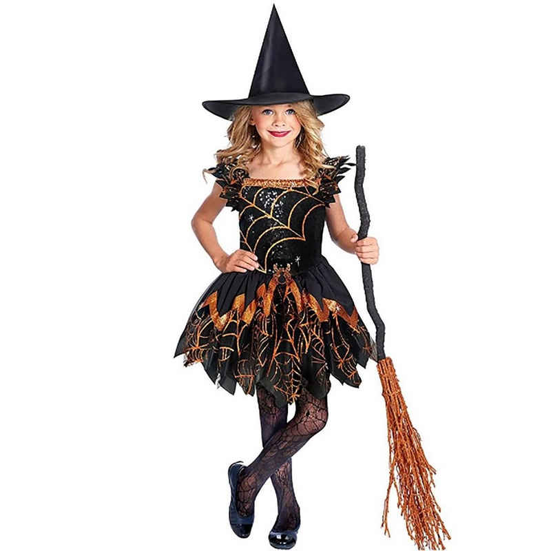 Amscan Hexen-Kostüm Little Spider Witch Hexen Kostüm für Kinder