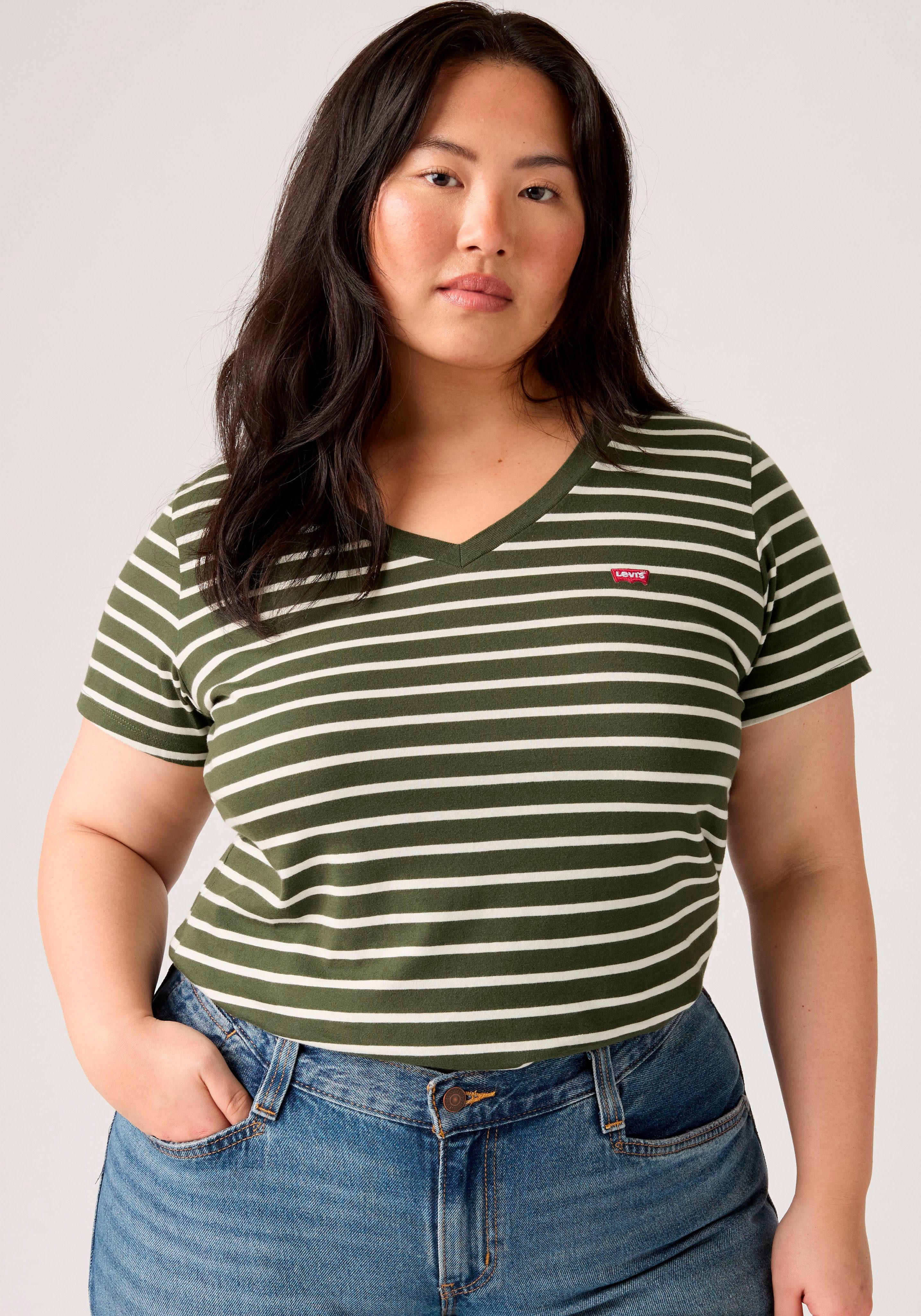 Levi's® Plus Kurzarmshirt V NECK TEE Gerade geschnittene Passform günstig online kaufen