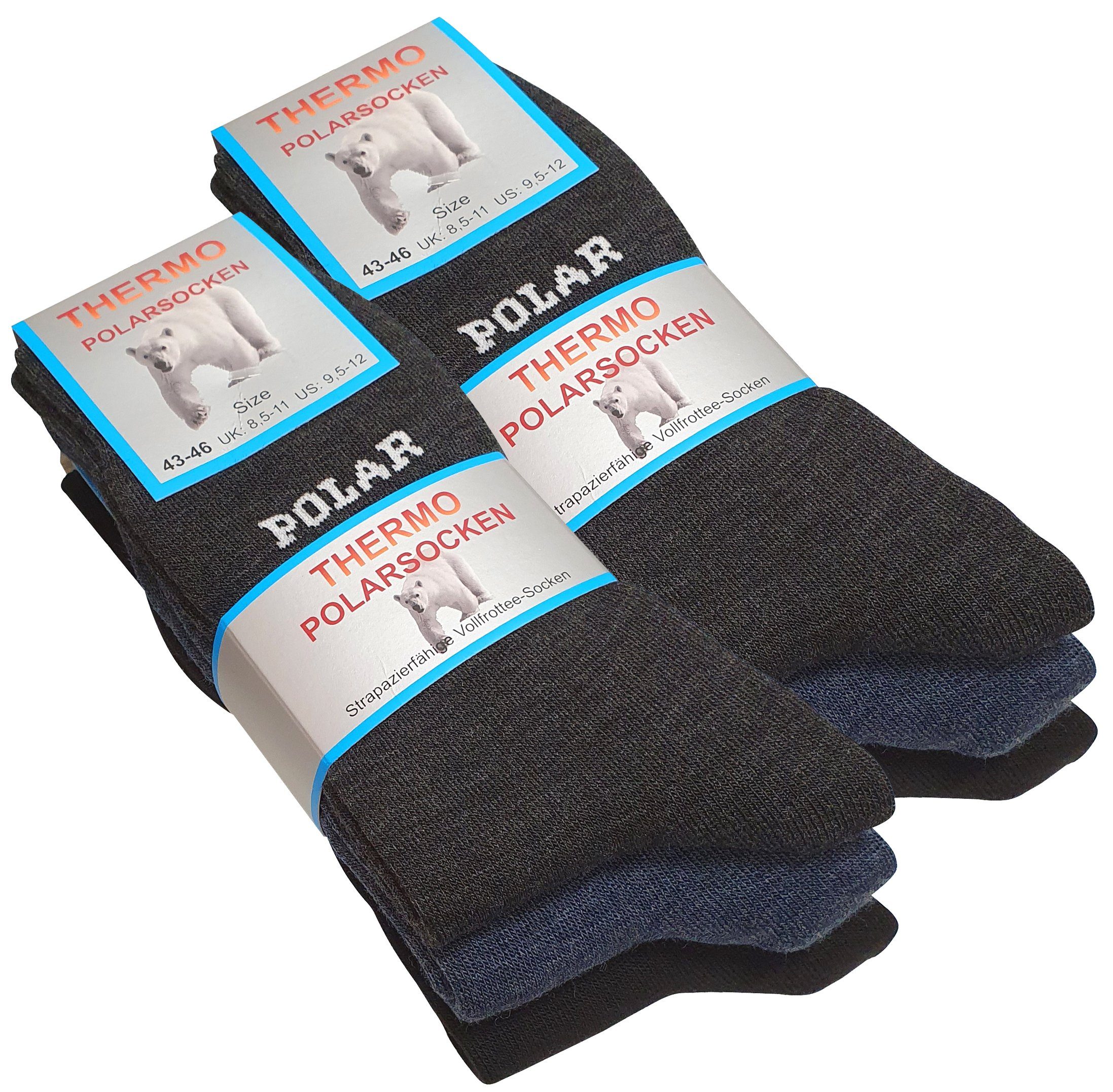 Cotton Prime® Thermosocken (6-Paar) mit Frottee wärmenden