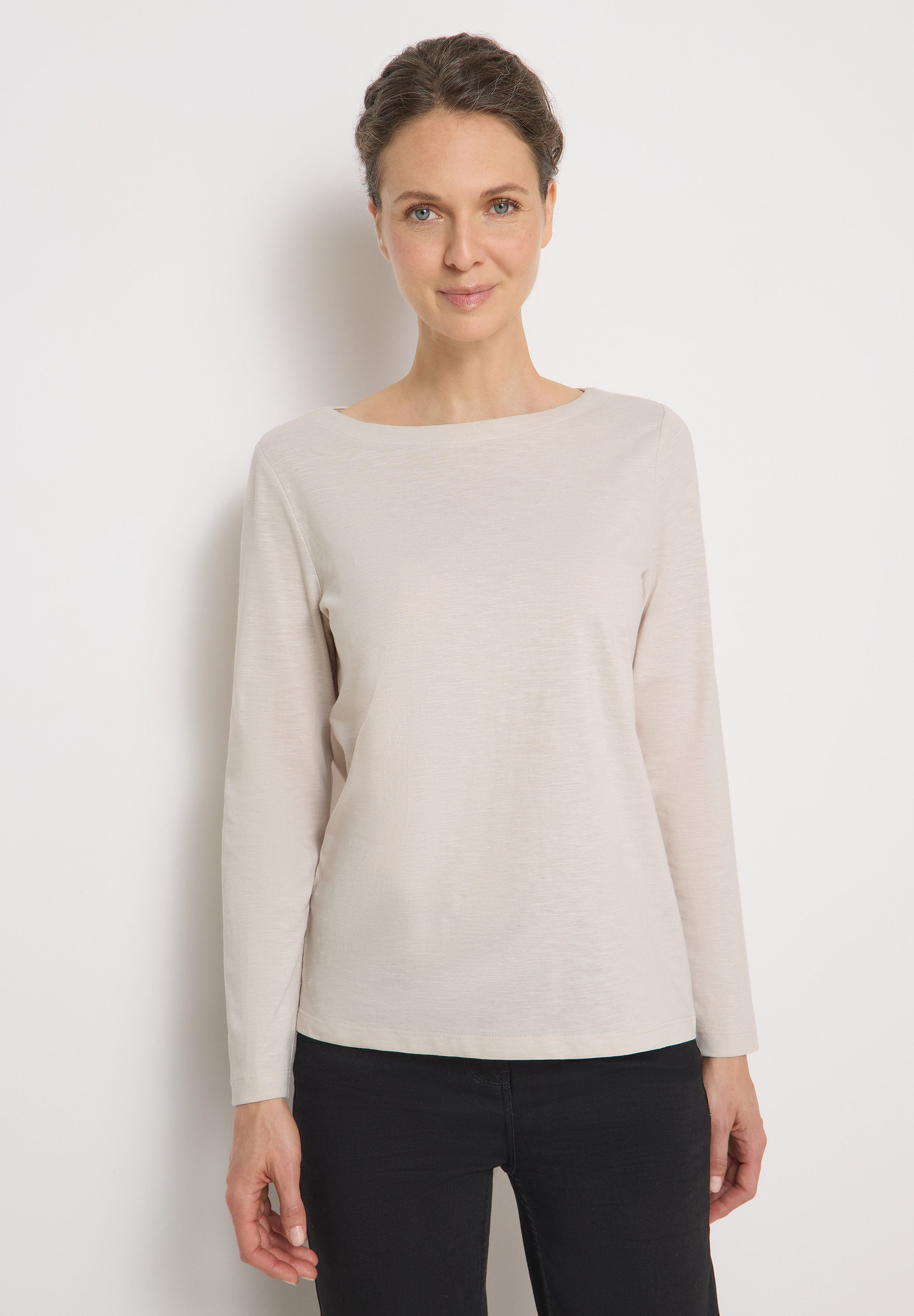 CECIL Langarmshirt aus reiner Baumwolle