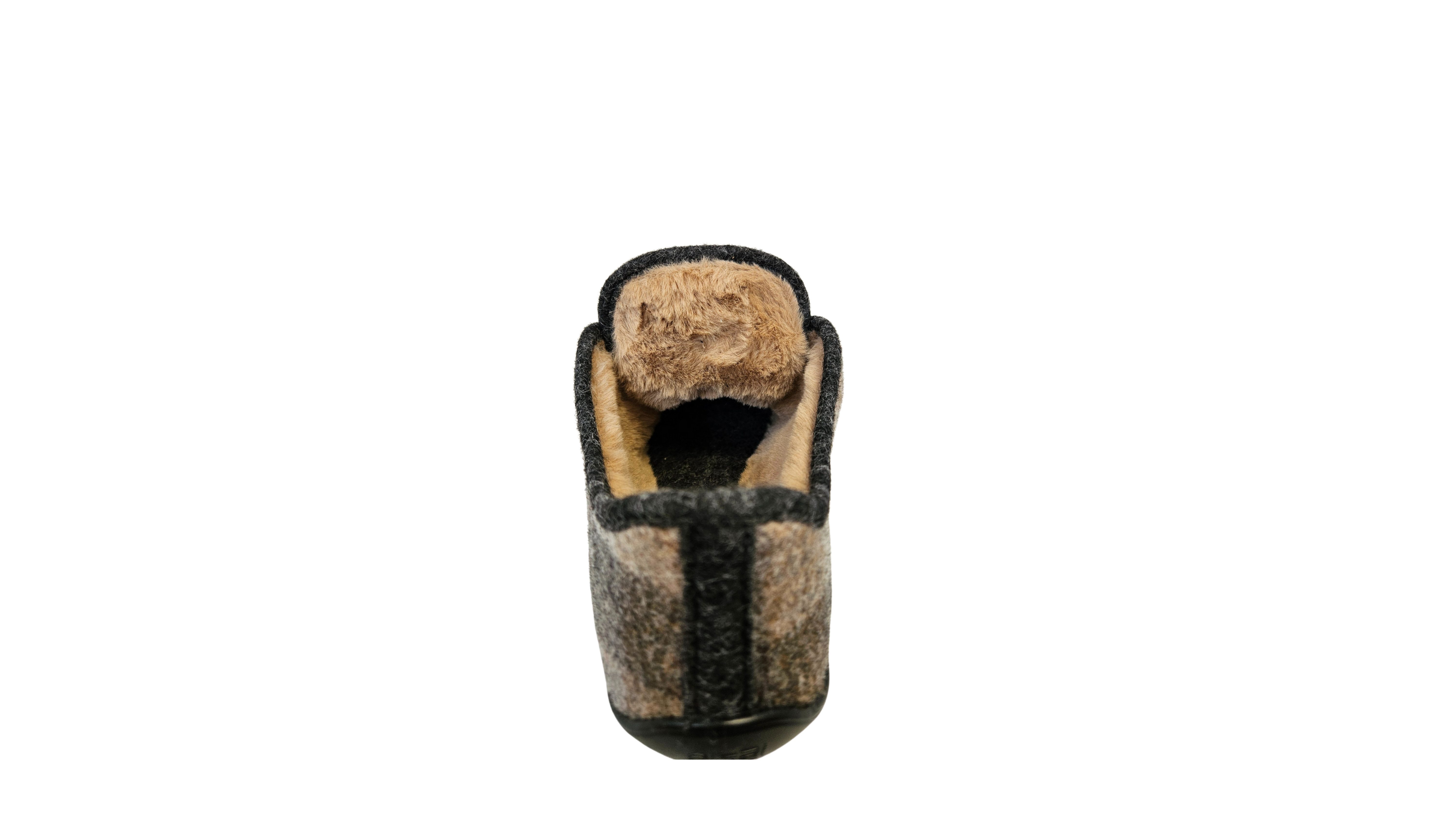 pifit! Sneaker "mellow" aus Wollstoff, Teddyplüsch, 32030, braun-kariert Barfußschuh