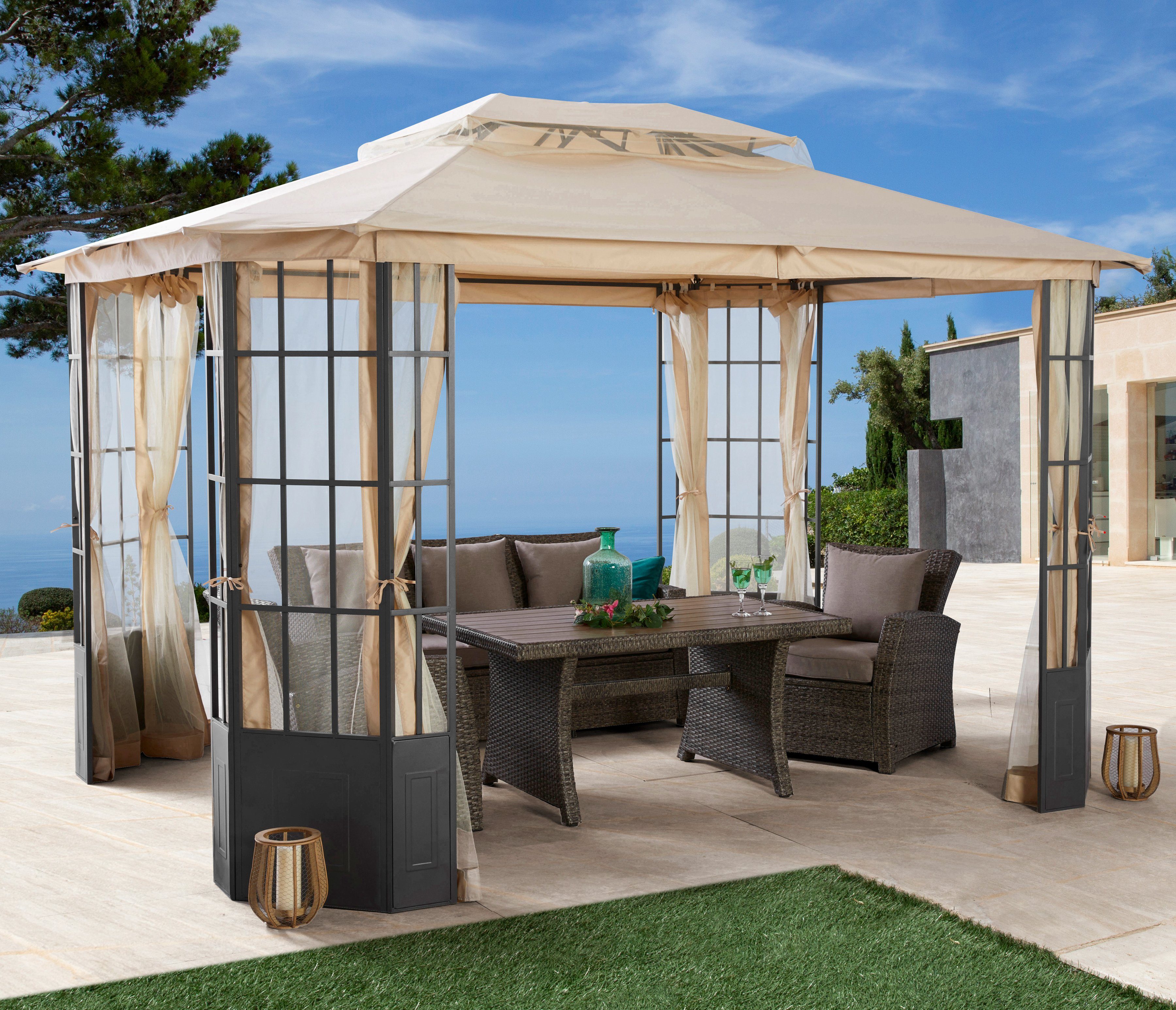 KONIFERA Pavillon-Ersatzdach Borkum, 180 g/m², BxT: 300x360 cm