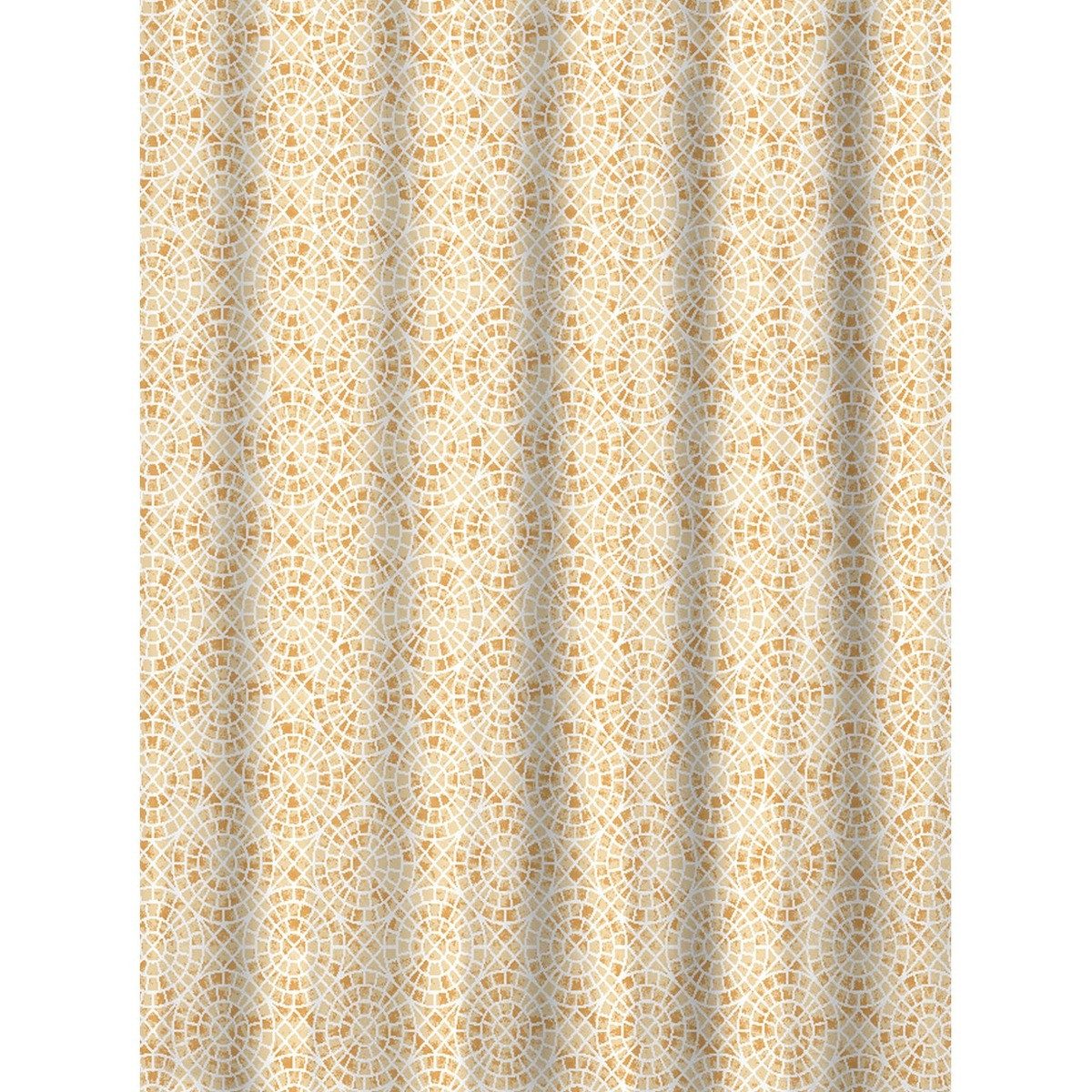 Euroshowers GmbH Duschvorhang Ringmuster Gelb und Orange 180 × 200 cm Polyester mit 12 Ringen Breite 180 cm
