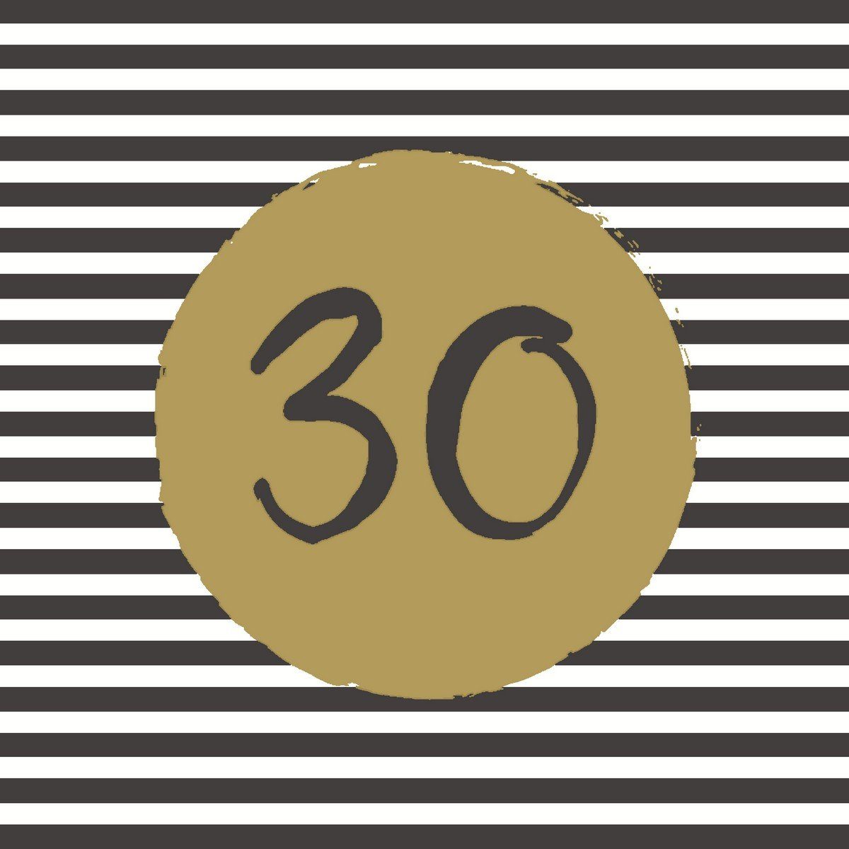 HOME FASHION Papierserviette 20 Салфетки 30th Birthday 33x33cm, (20 St)