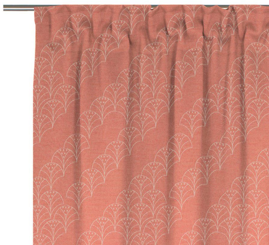 nachhaltig Jacquard, blickdicht, Bio-Baumwolle light, Vorhang (1 Argentinian St), Multifunktionsband orange Criolla aus Adam,