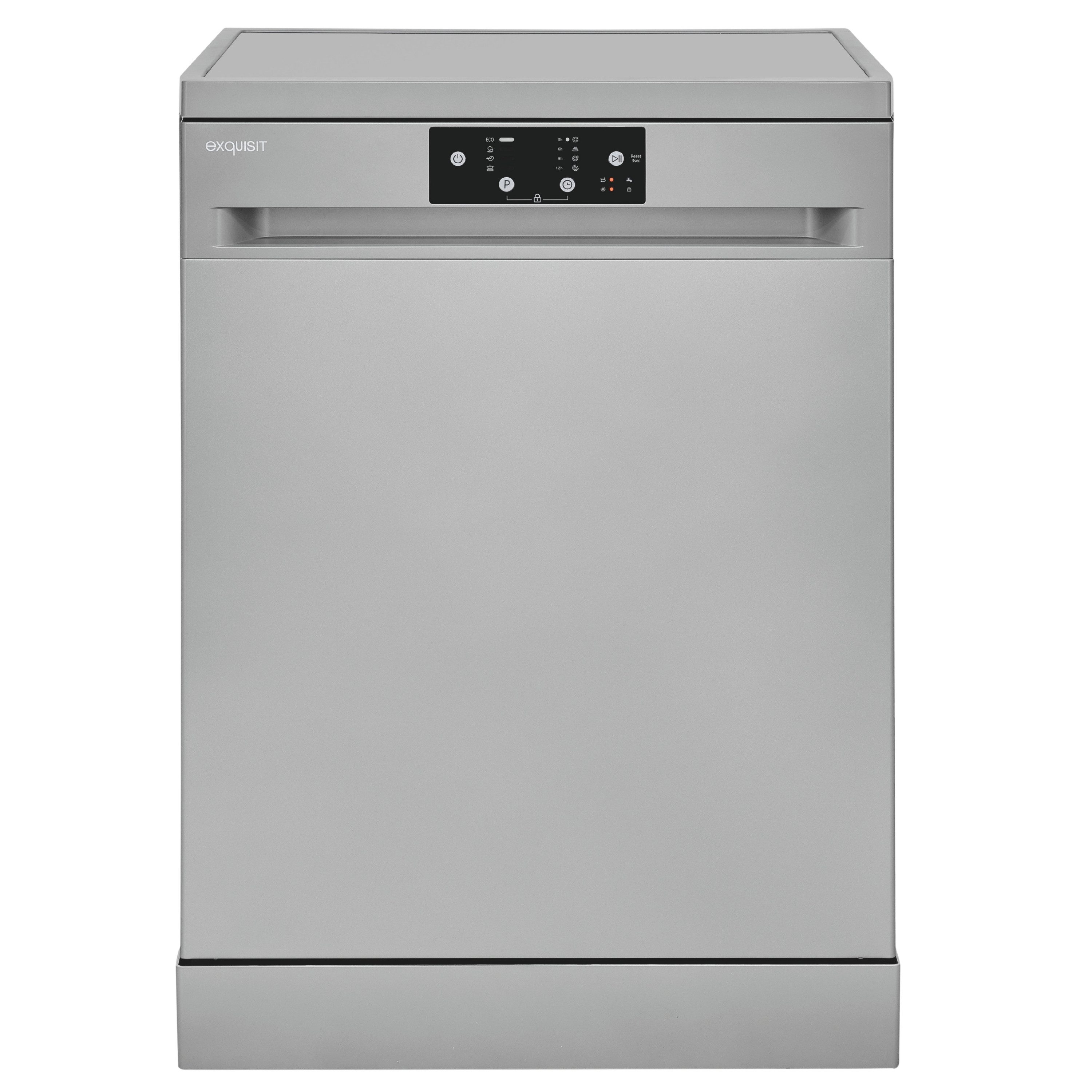 exquisit Unterbaugeschirrspüler GSP9114-451D, 14 Maßgedecke, 11,9 L Zyklus, Energieklasse D, 49 dB Geräuschklasse C