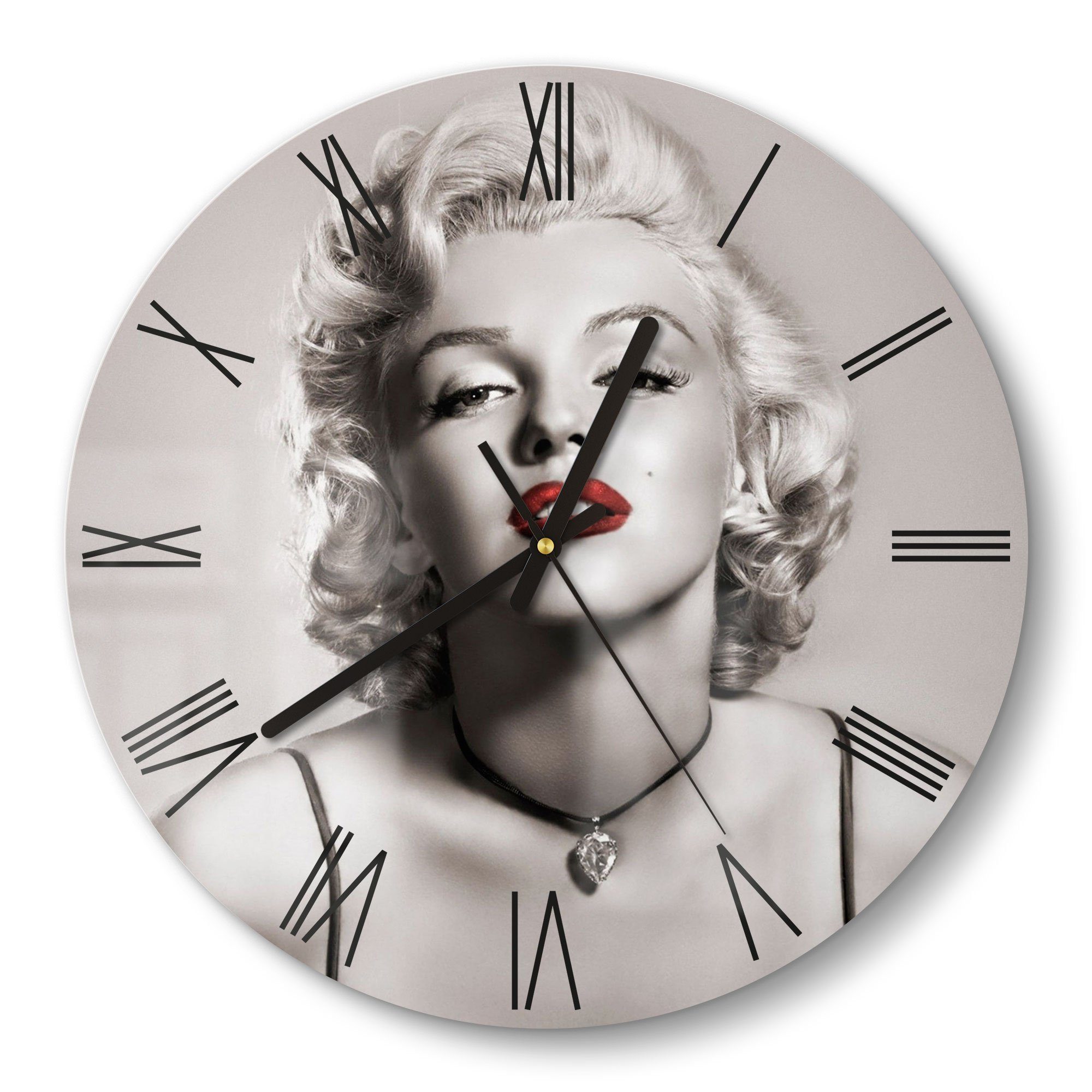 DEQORI Wanduhr 'Elegante Marilyn Monroe' (Glas günstig online kaufen