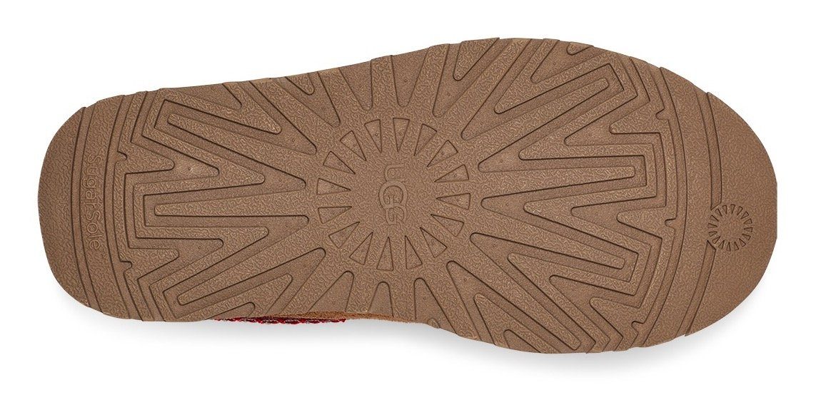 UGG K TAZZ Pantoffel Plateau Clog, Mule, Hausschuh mit modischer Zierborte